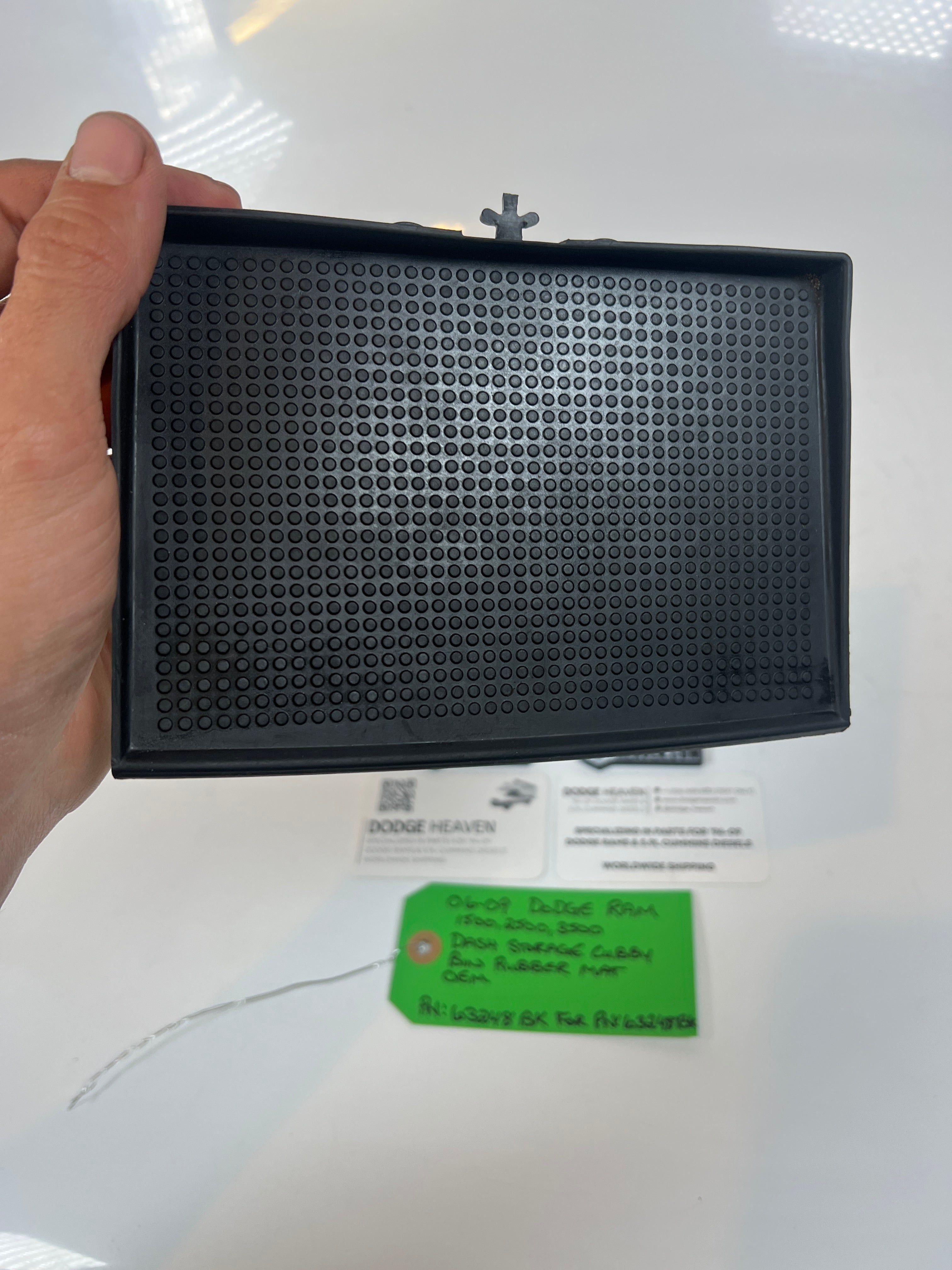2006-2009 Dodge Ram 1500 3500 Dash Storage Cubby Rubber Mat