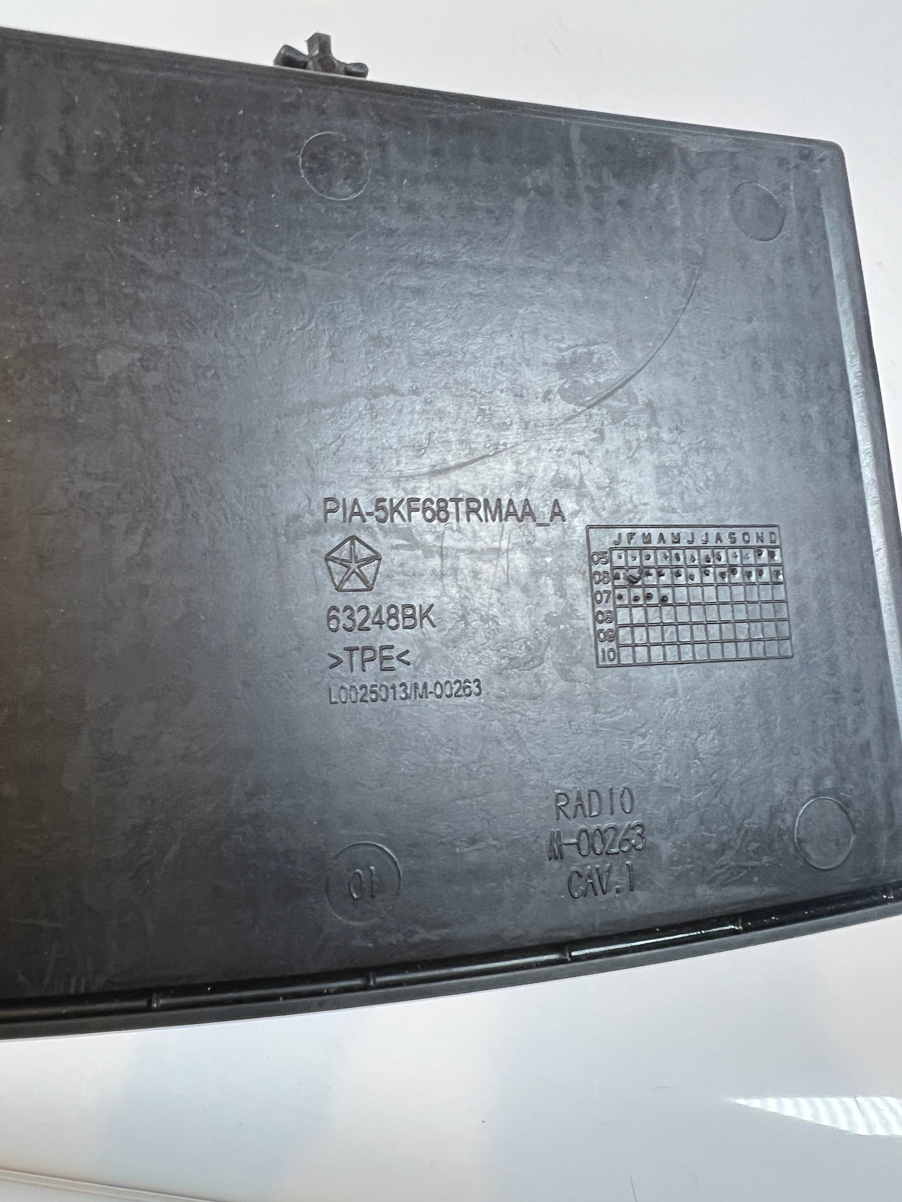 2006-2009 Dodge Ram 1500 3500 Dash Storage Cubby Rubber Mat