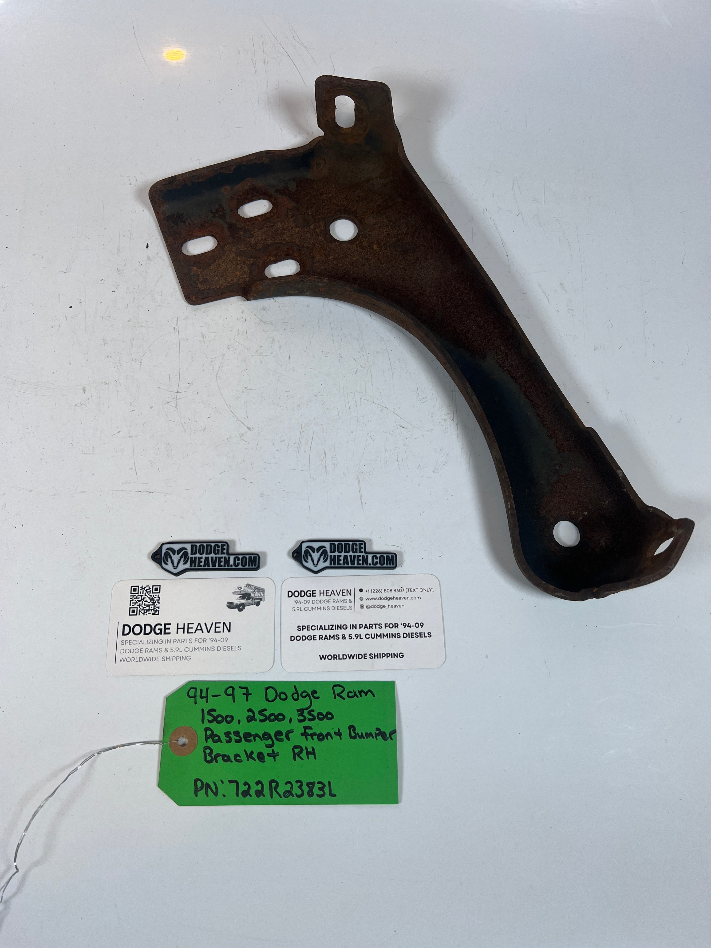 1994-1996 Dodge Ram 1500-3500 Front Bumper Bracket Passenger RH