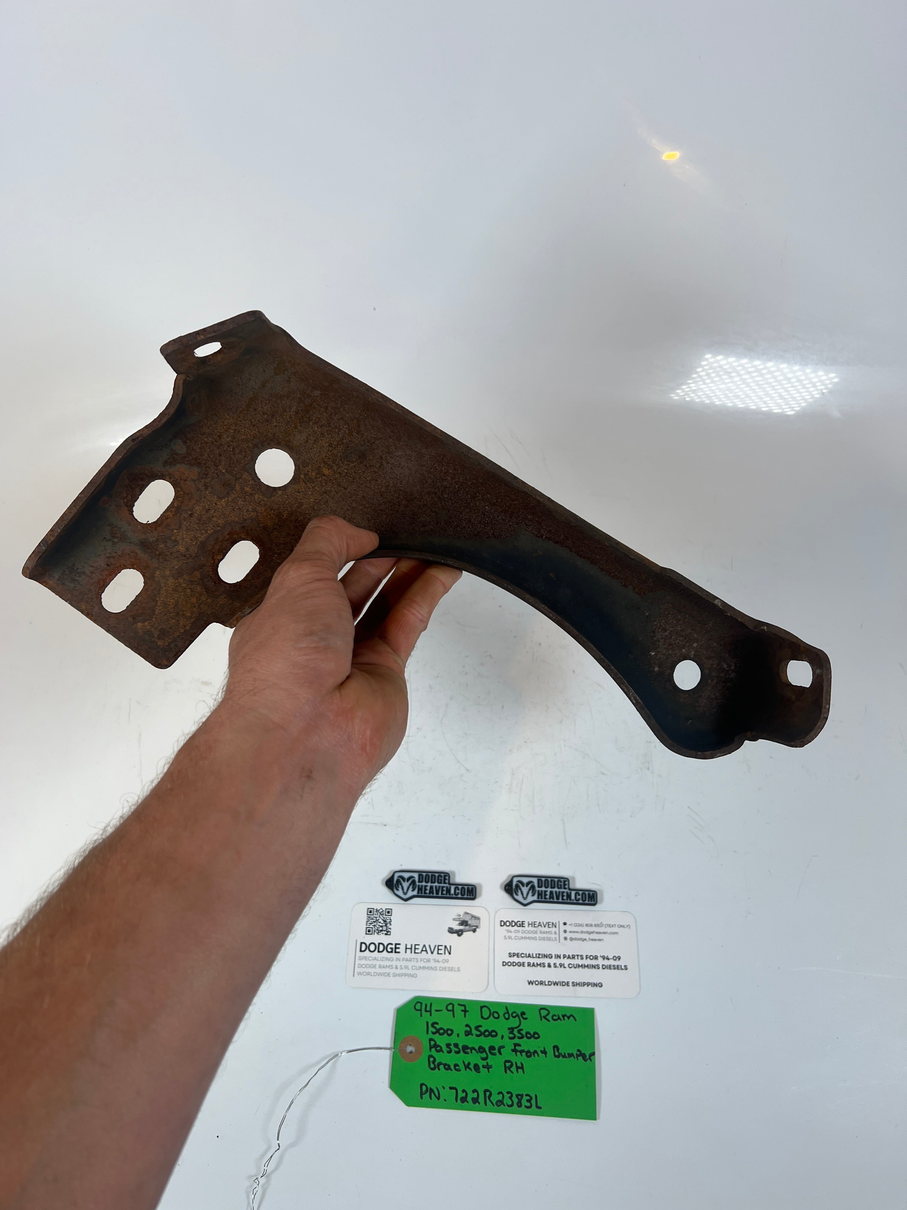 1994-1996 Dodge Ram 1500-3500 Front Bumper Bracket Passenger RH