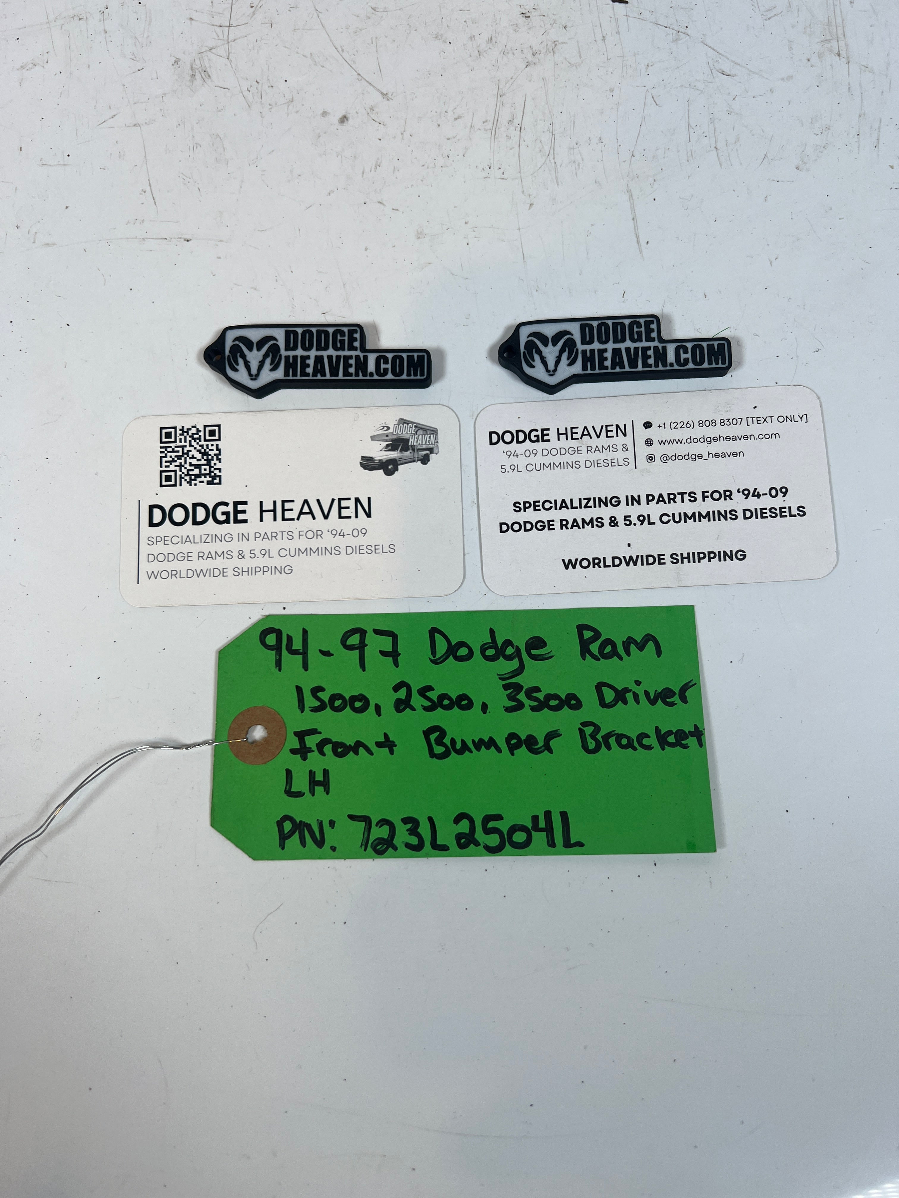 1994-1996 Dodge Ram 1500-3500 Front Bumper Bracket Driver Side LH