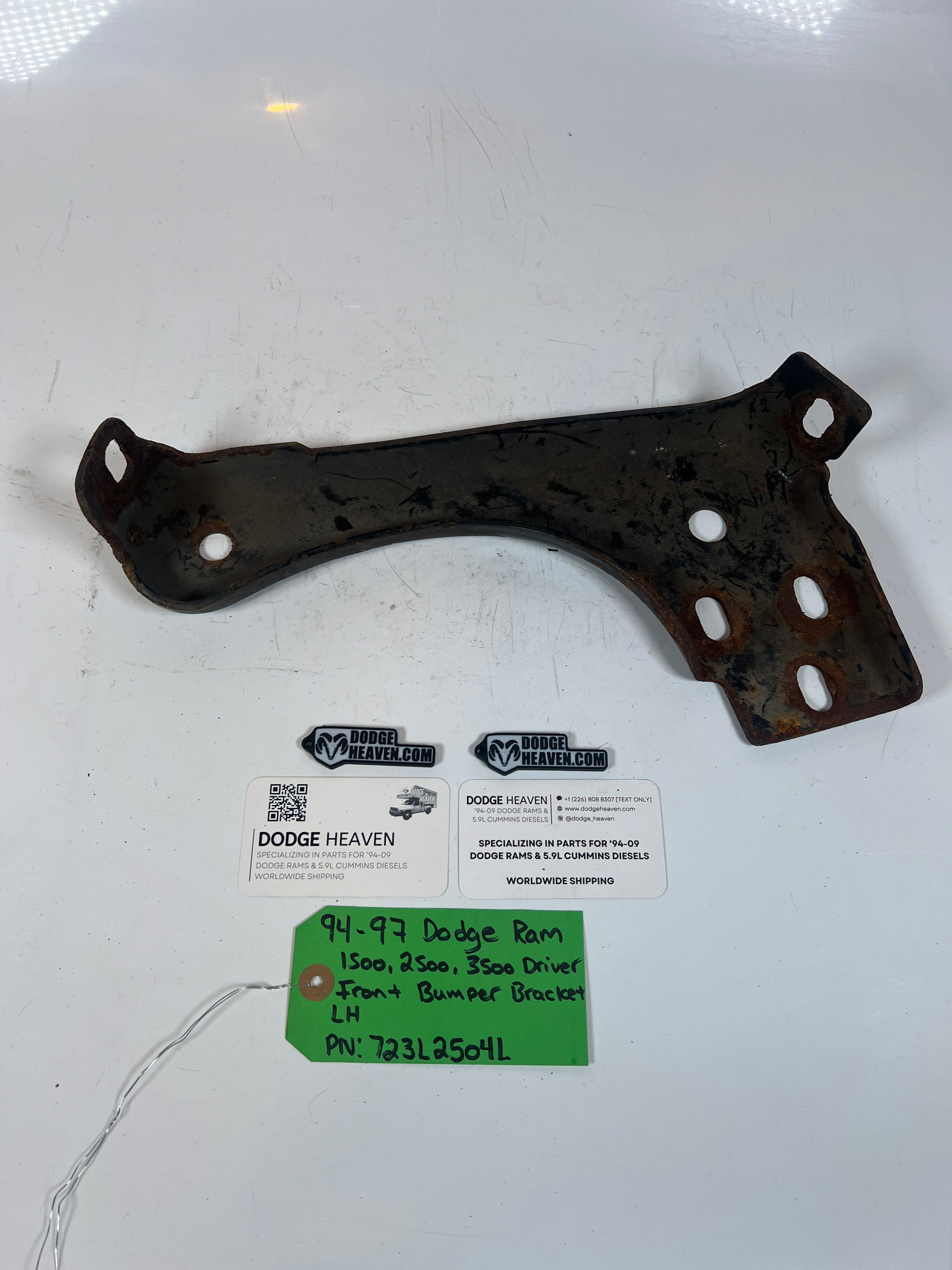 1994-1996 Dodge Ram 1500-3500 Front Bumper Bracket Driver Side LH