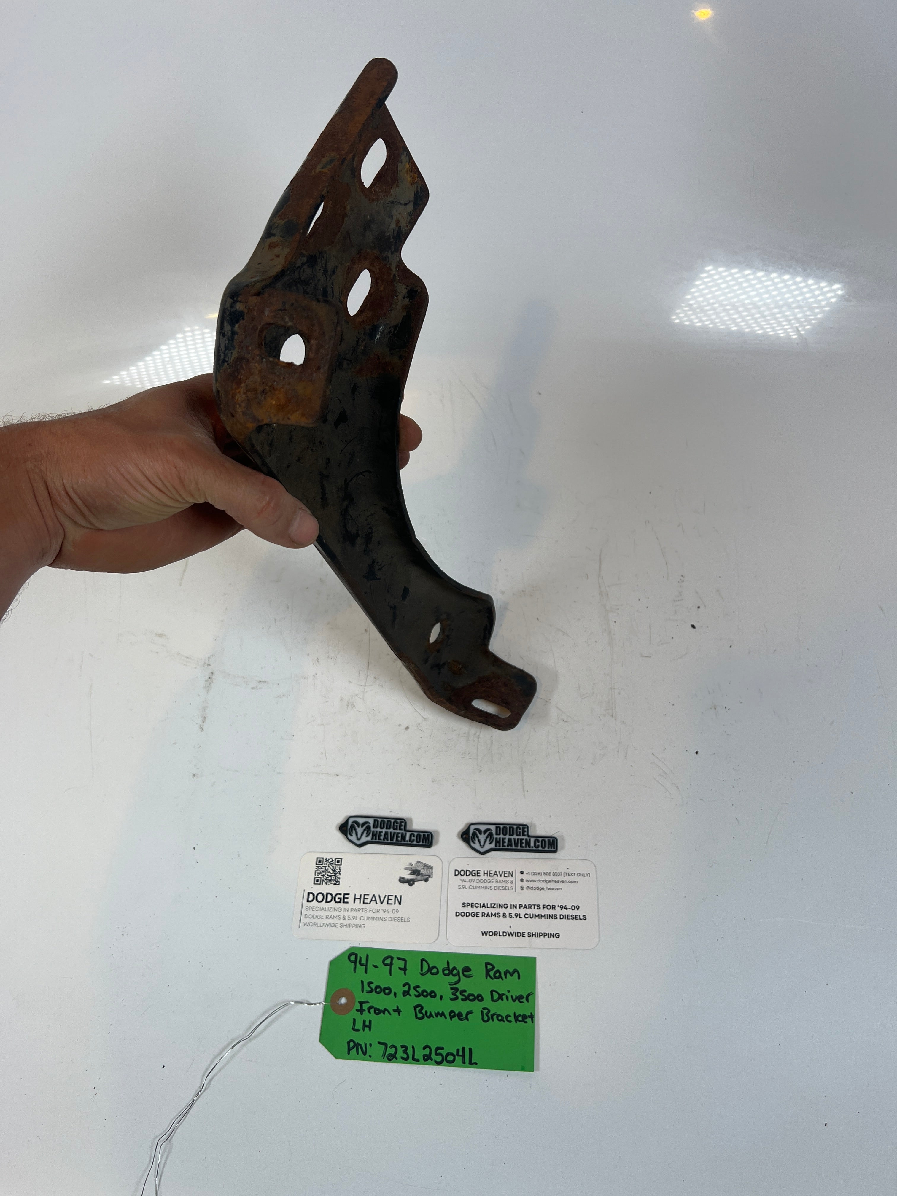 1994-1996 Dodge Ram 1500-3500 Front Bumper Bracket Driver Side LH