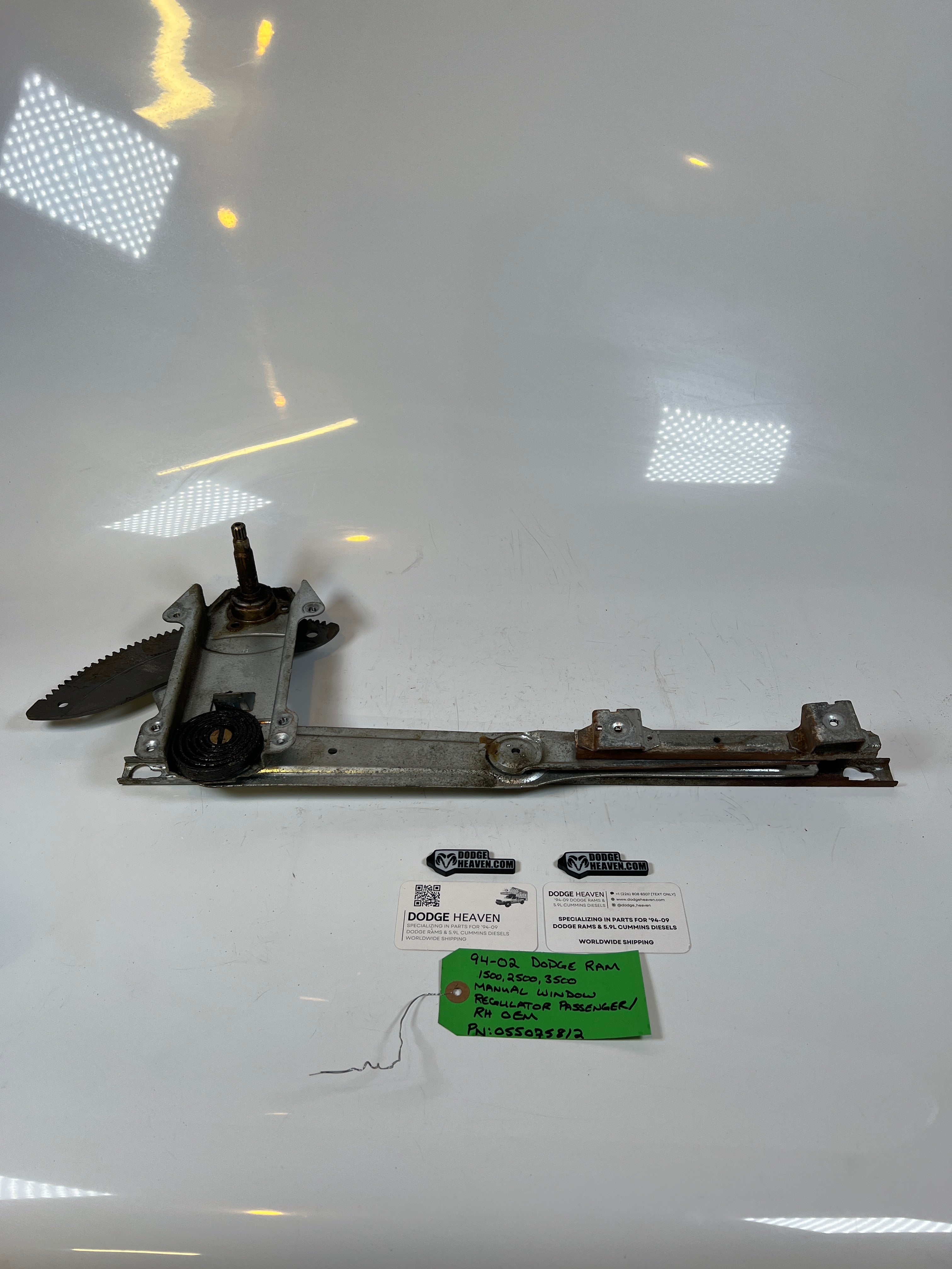 1994-2002 Dodge Ram 1500-3500 Manual Window Regulator Assembly Passenger RH