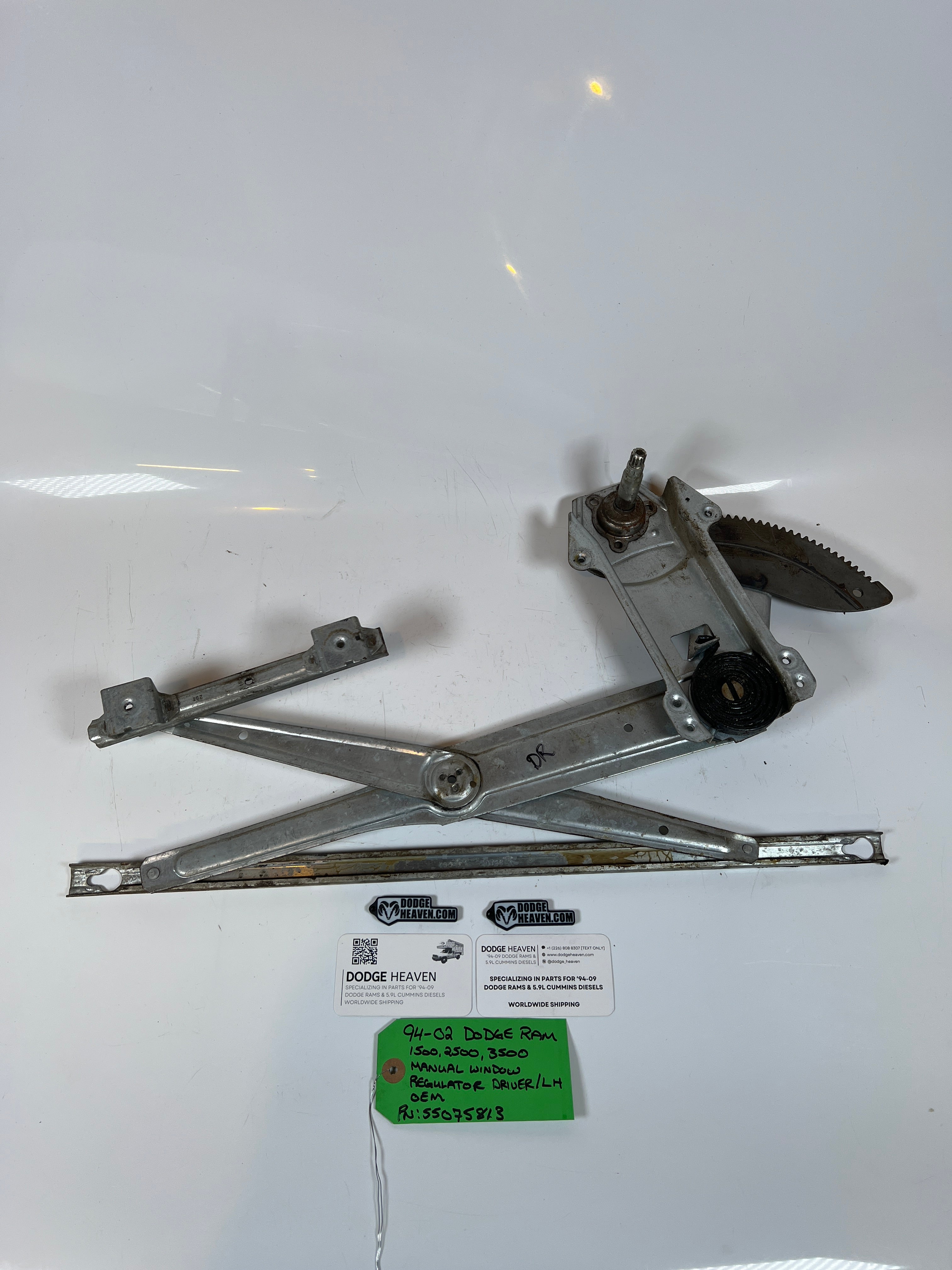 1994-2002 Dodge Ram 1500-3500 Manual Window Regulator Assembly Driver LH