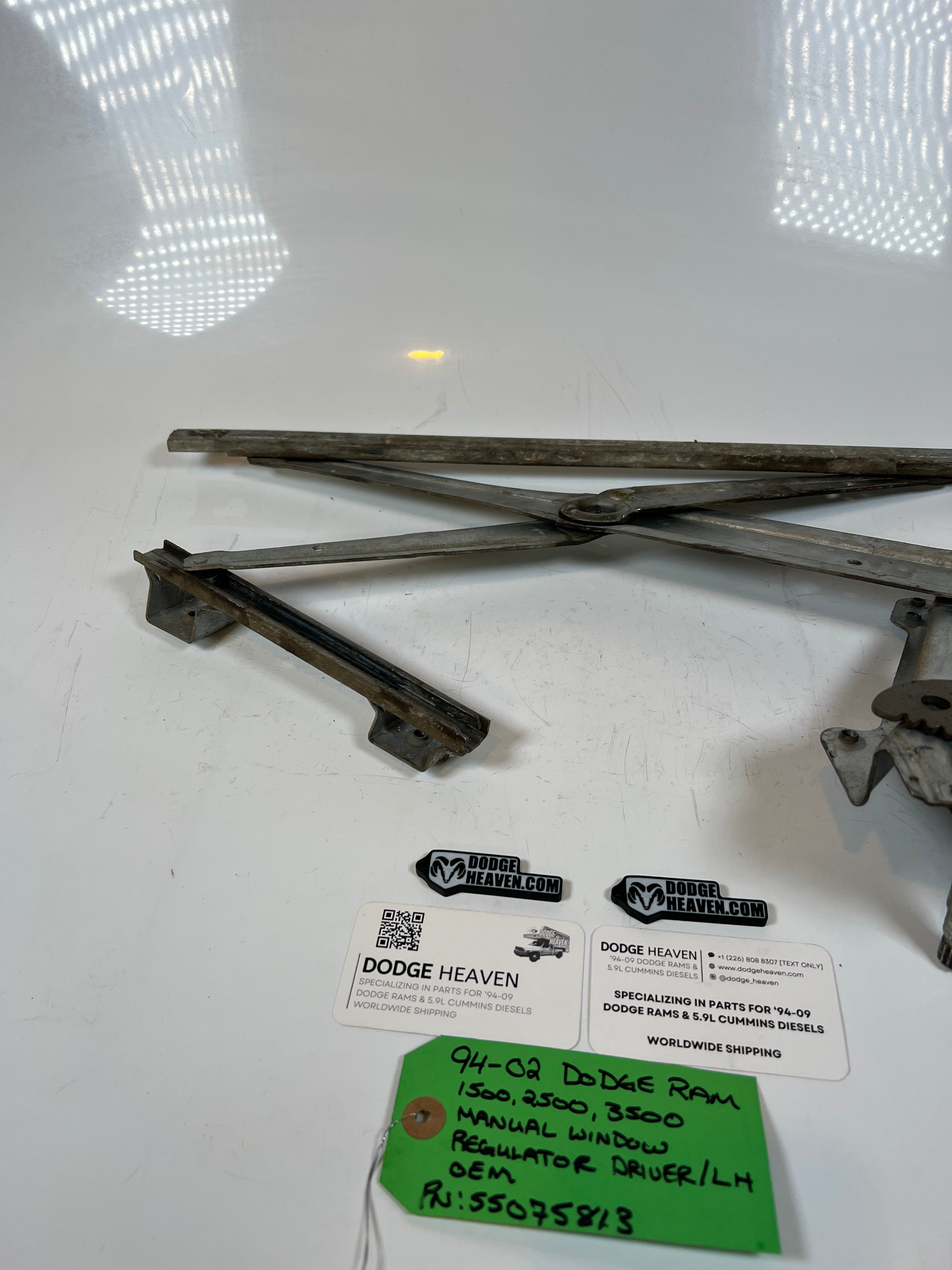 1994-2002 Dodge Ram 1500-3500 Manual Window Regulator Assembly Driver LH