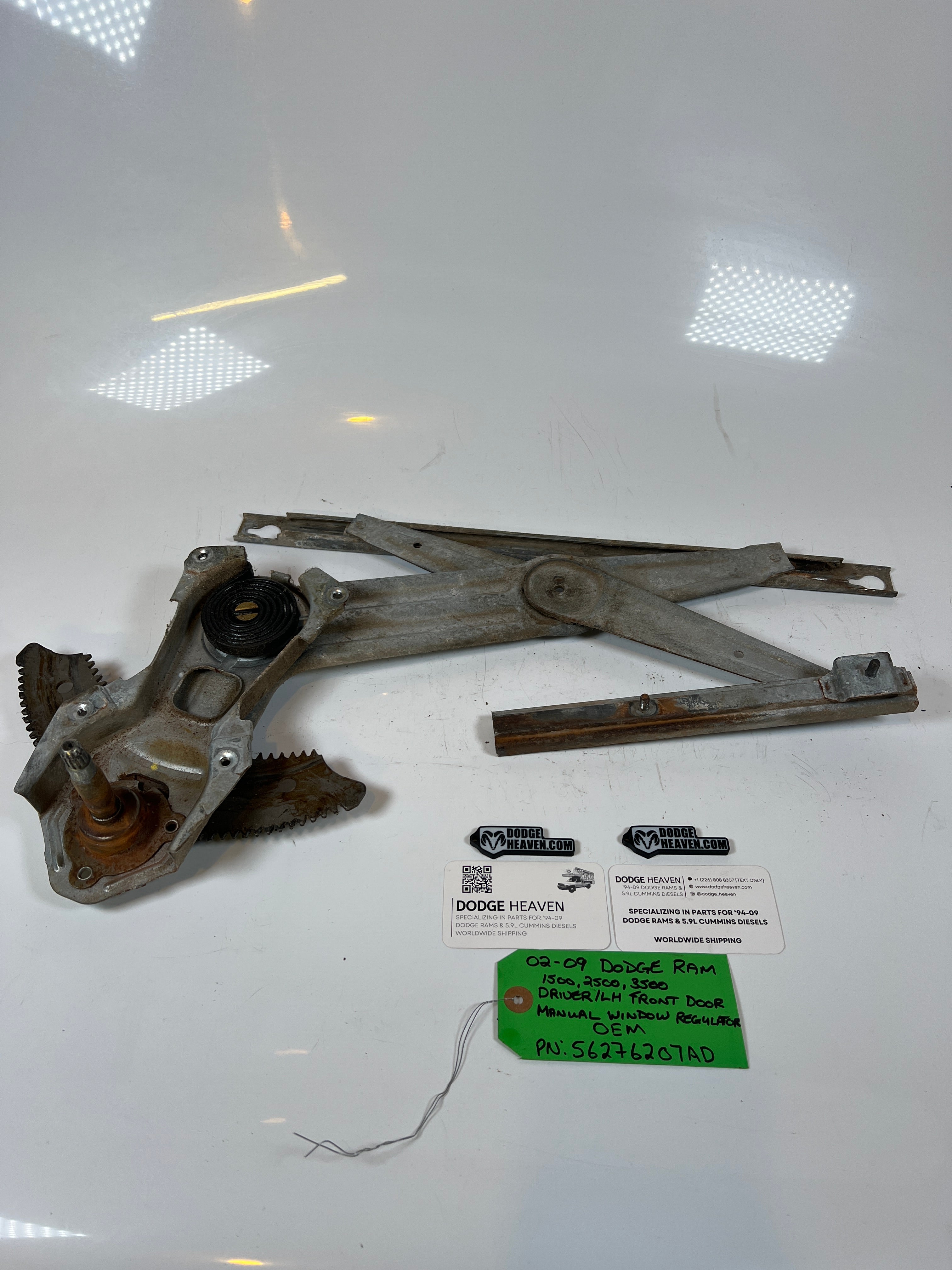2002-2009 Dodge Ram 1500-3500 Manual Window Regulator Front Driver LH