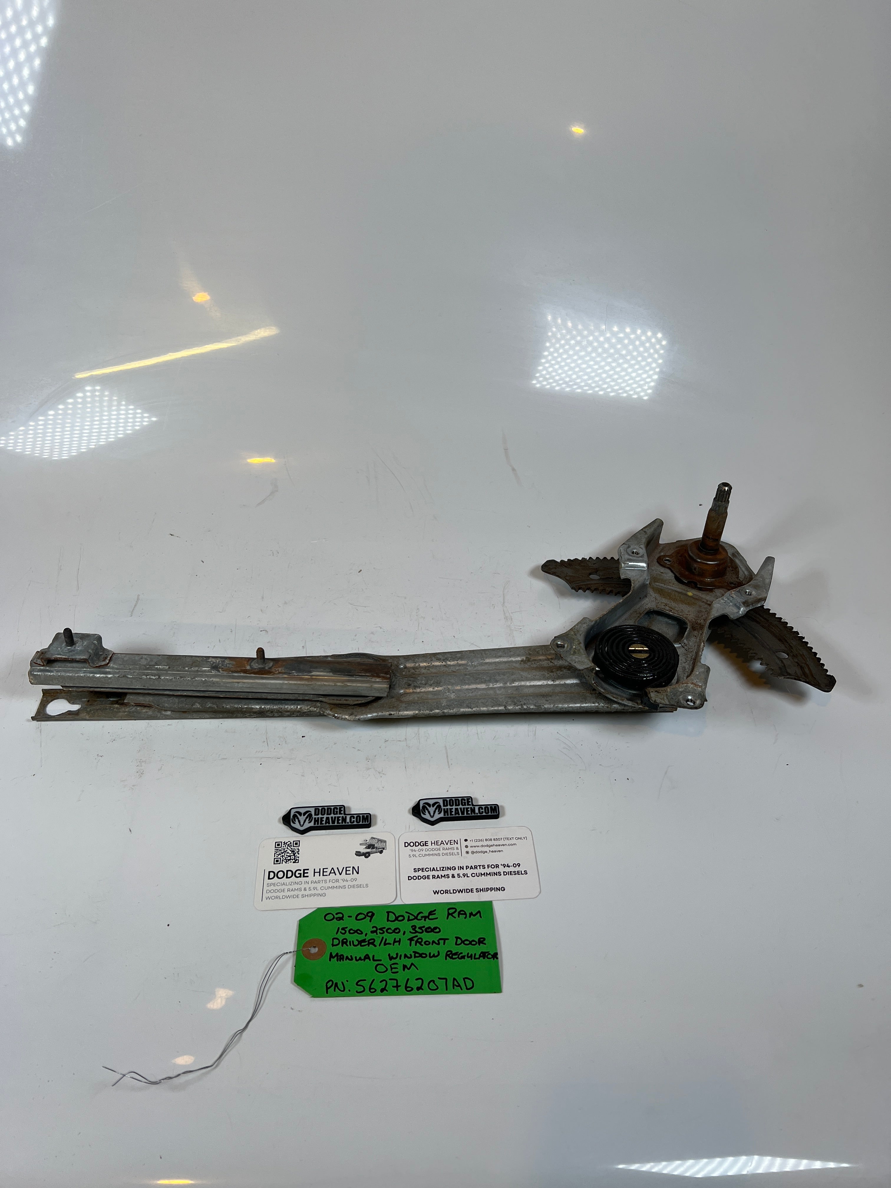 2002-2009 Dodge Ram 1500-3500 Manual Window Regulator Front Driver LH
