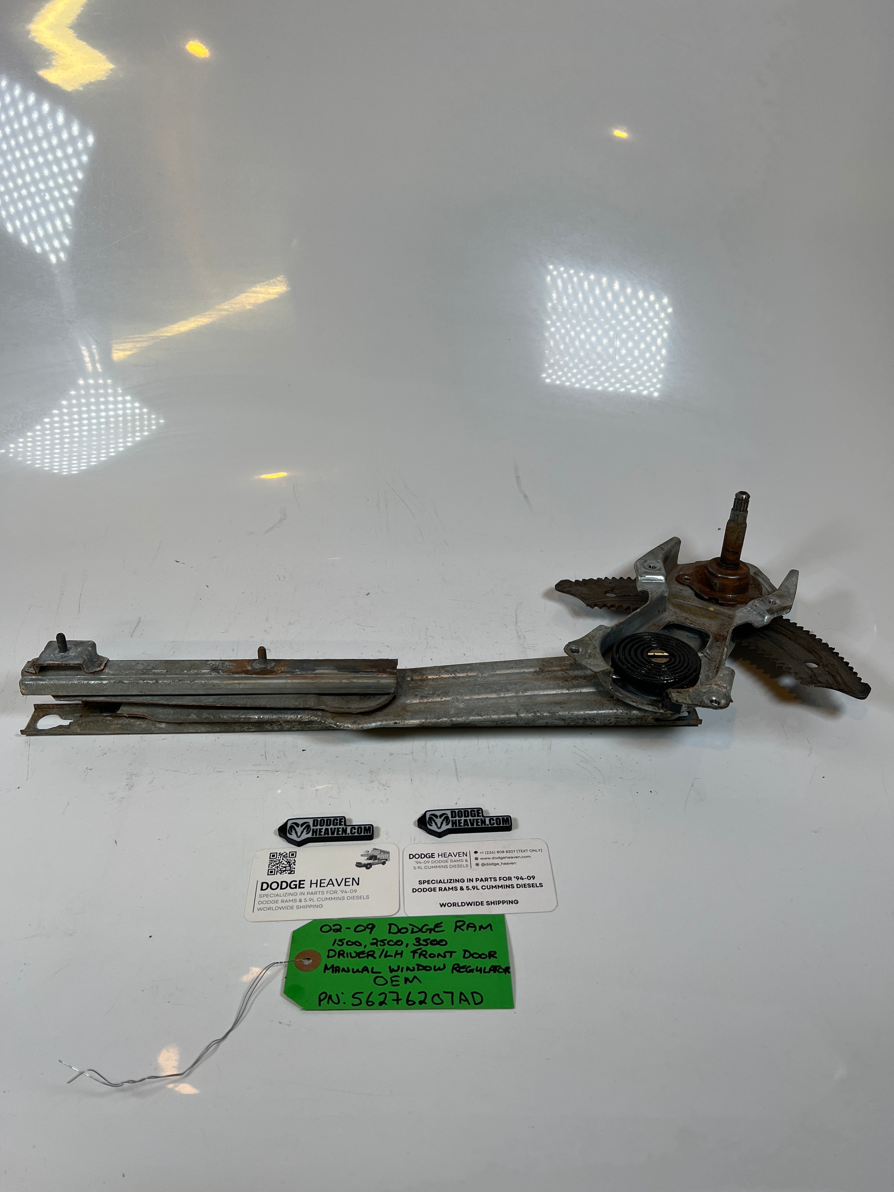 2002-2009 Dodge Ram 1500-3500 Manual Window Regulator Front Driver LH