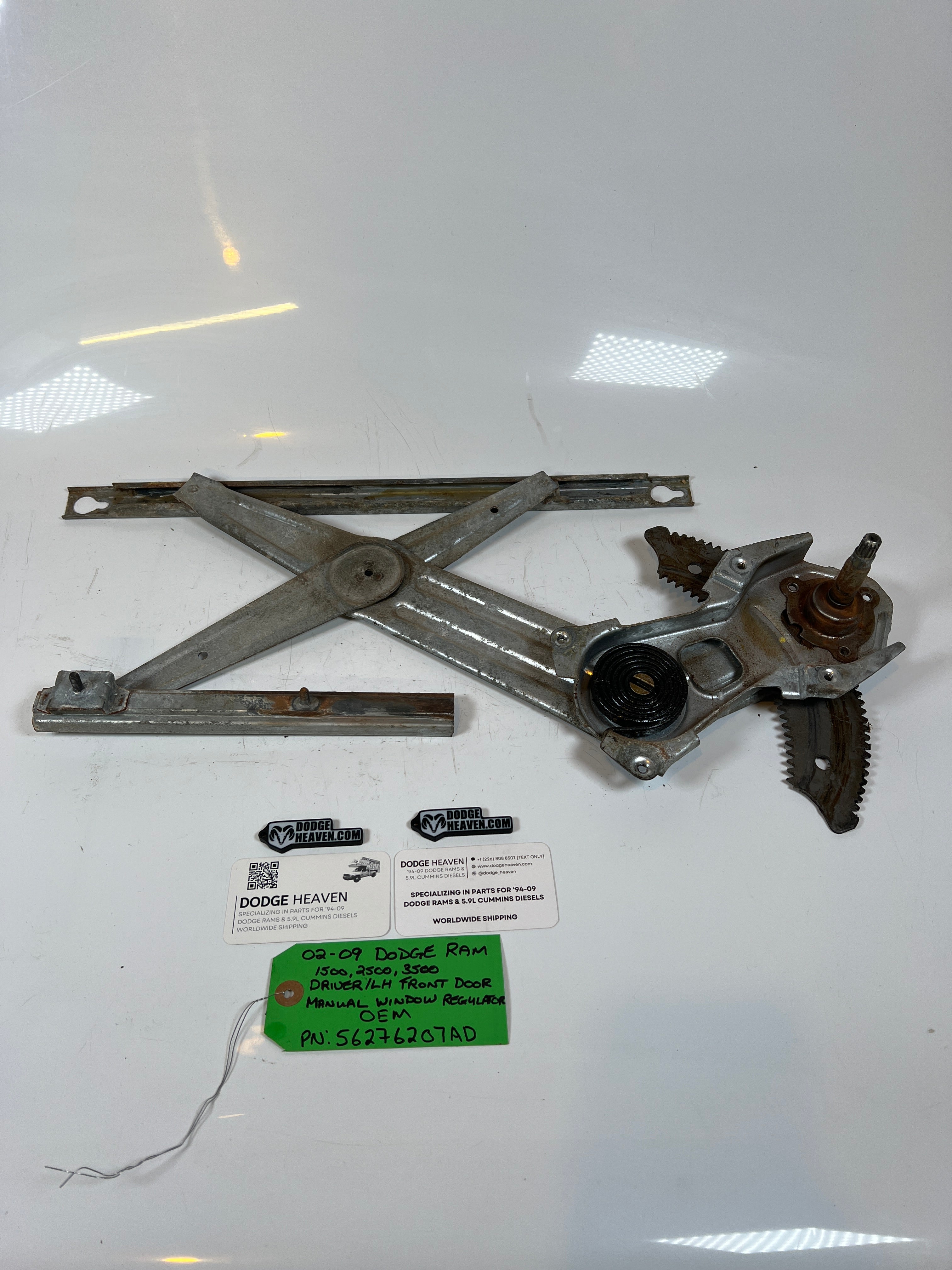 2002-2009 Dodge Ram 1500-3500 Manual Window Regulator Front Driver LH