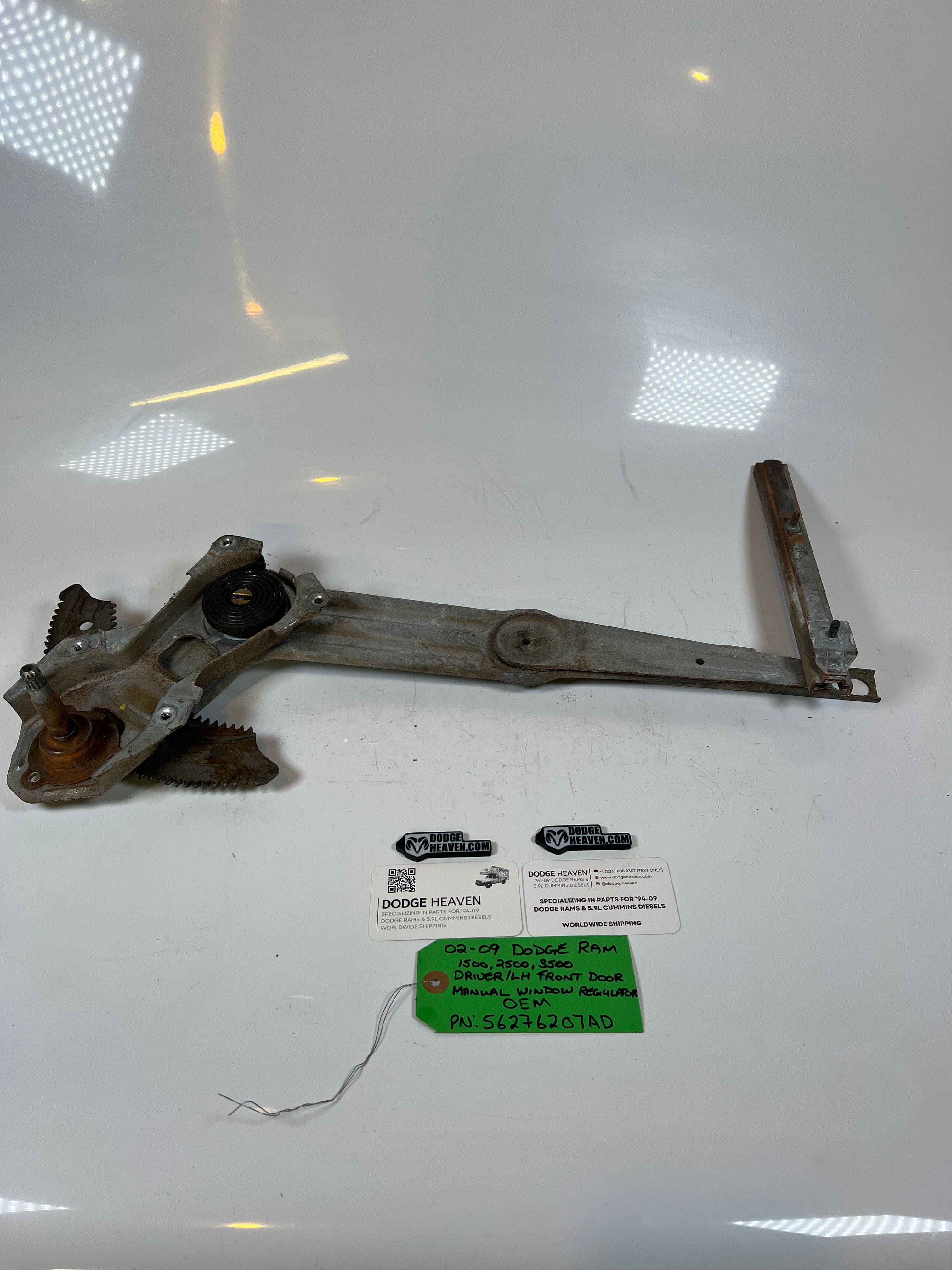 2002-2009 Dodge Ram 1500-3500 Manual Window Regulator Front Driver LH
