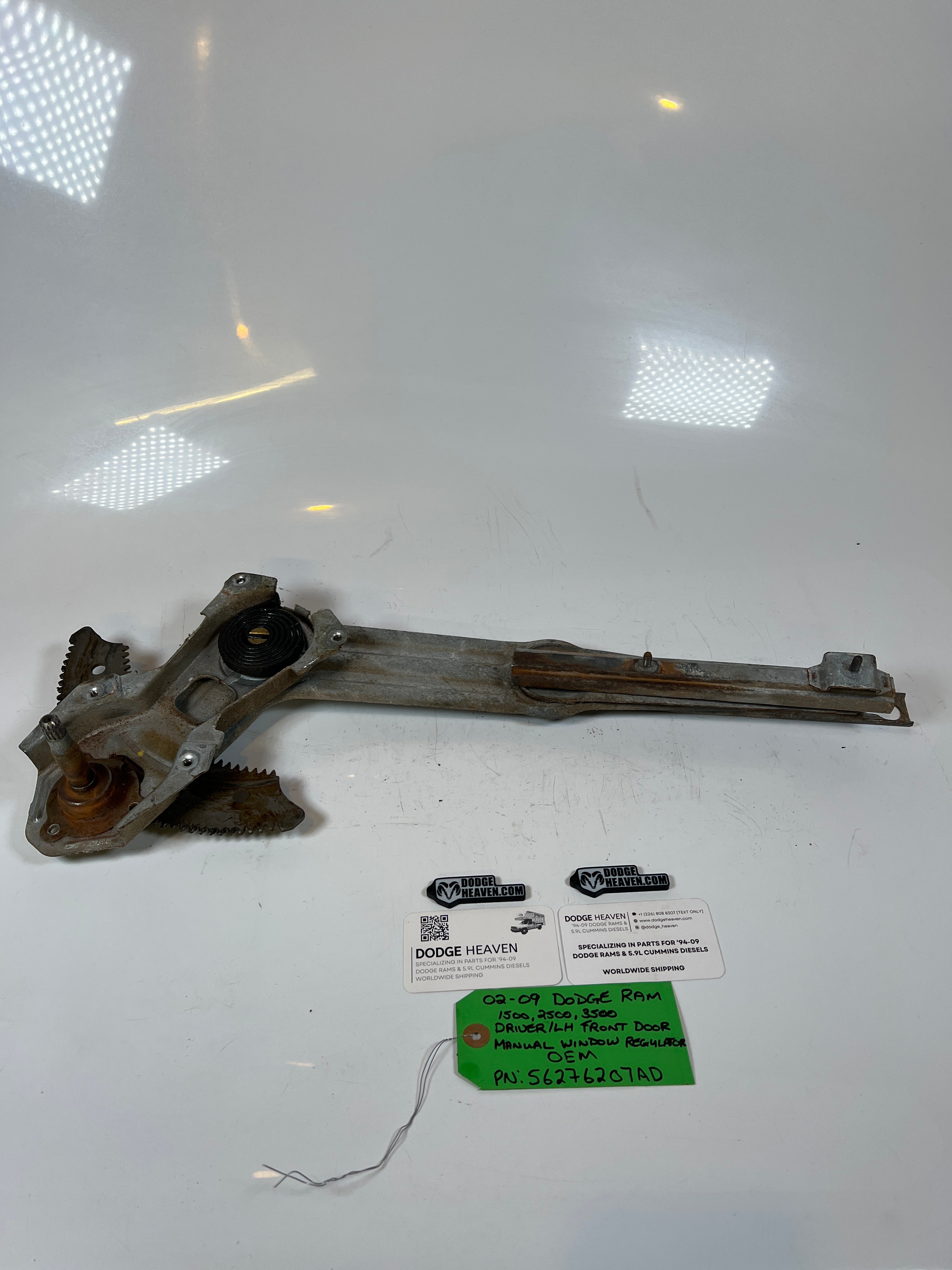 2002-2009 Dodge Ram 1500-3500 Manual Window Regulator Front Driver LH