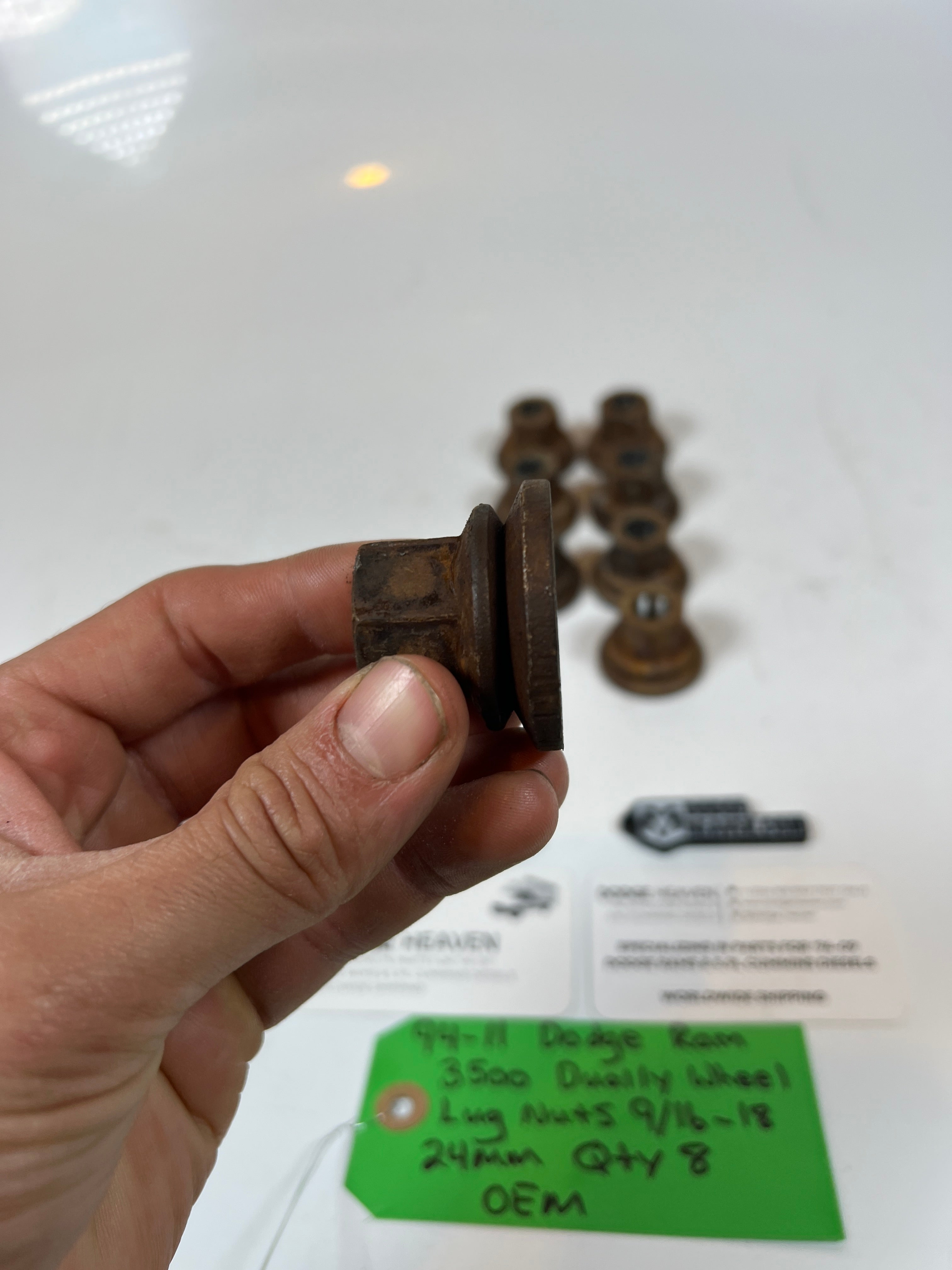 1994-2011 Dodge Ram 3500 DRW Dually Wheel Lug Nuts 9/16-18 (24MM) Qty 8