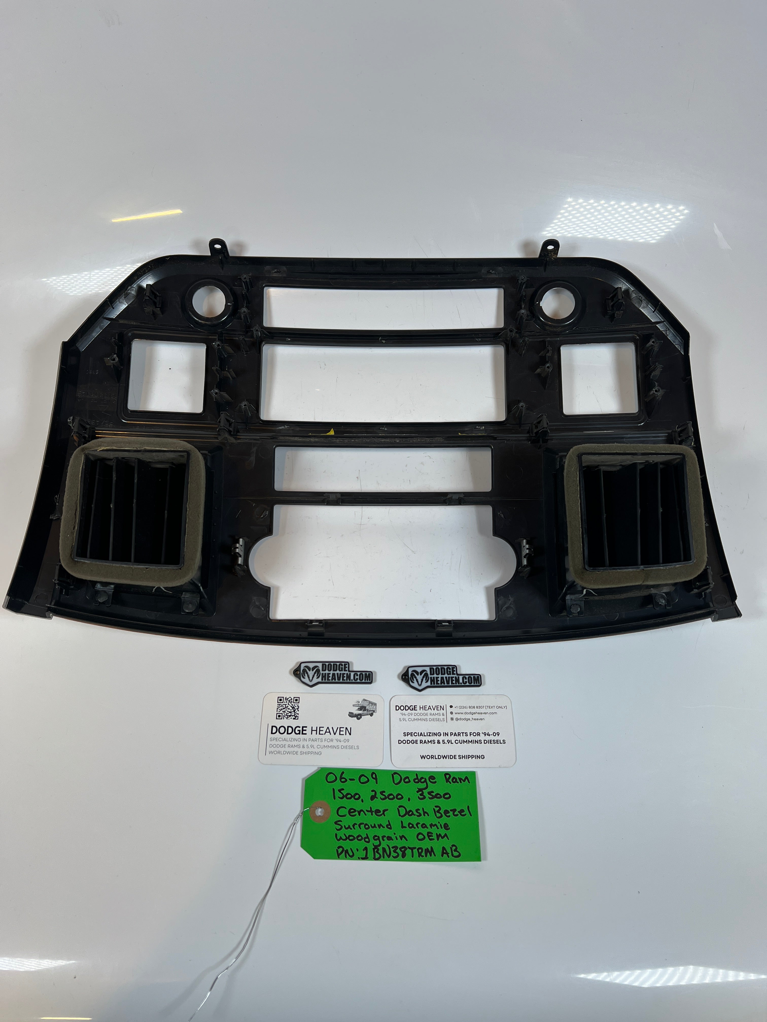 2006-2009 Dodge Ram 1500-3500 Laramie Wood Grain Center Dash Bezel