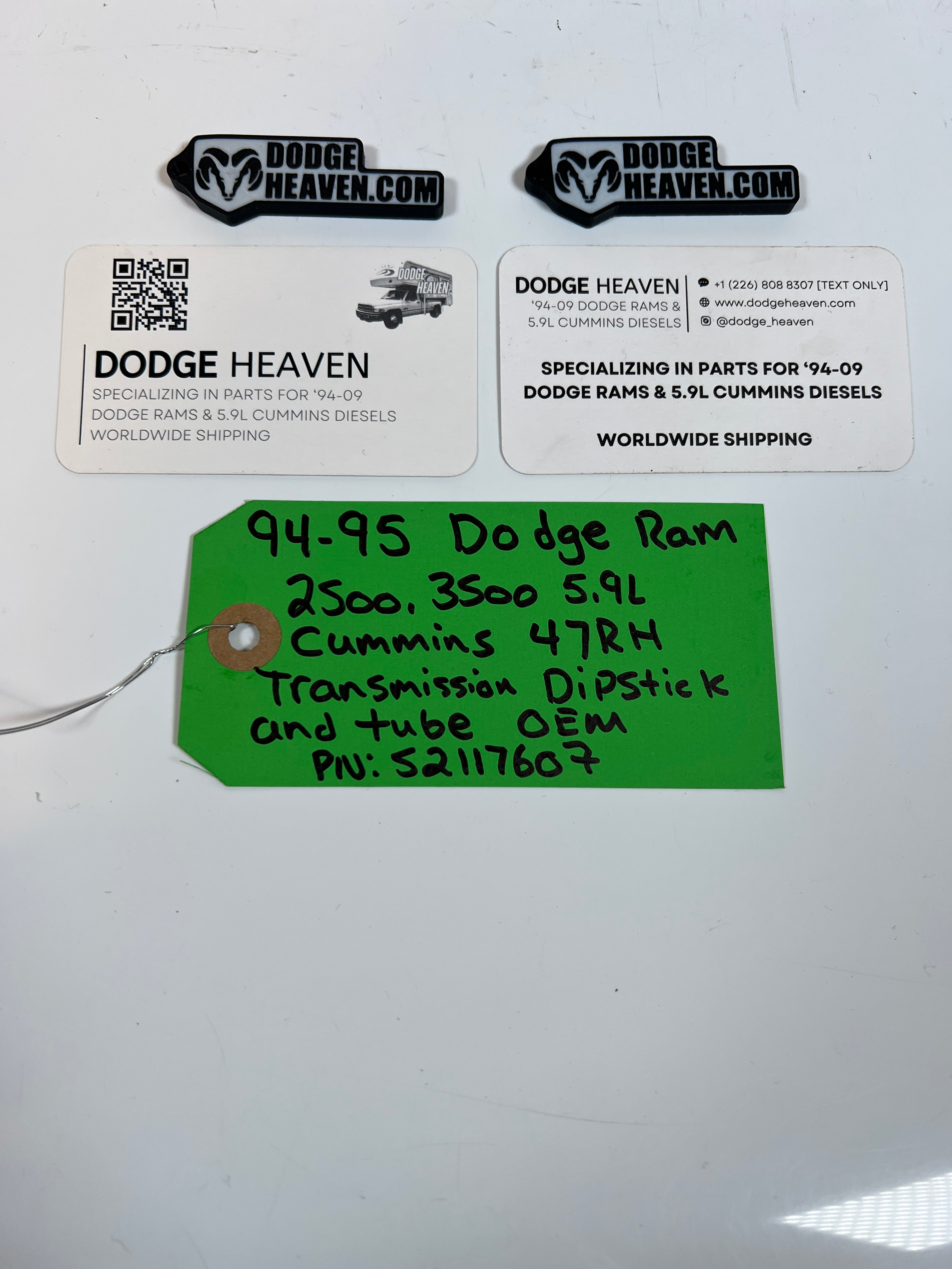 1994-1995 Dodge Ram 2500 3500 Cummins 47RH Transmission Dipstick & Tube