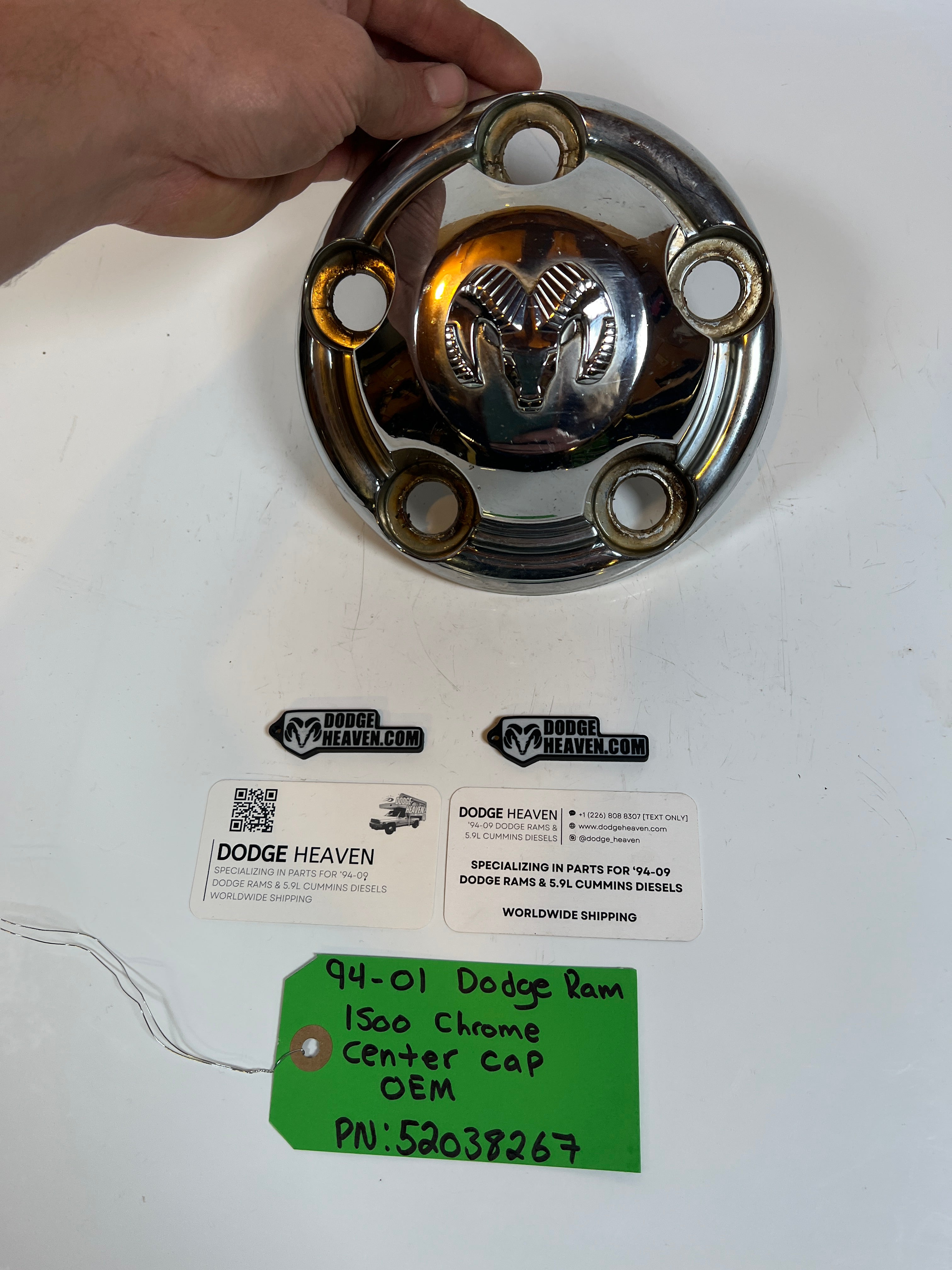 1994-2001 OEM Mopar Dodge Ram 1500 Chrome Center Cap