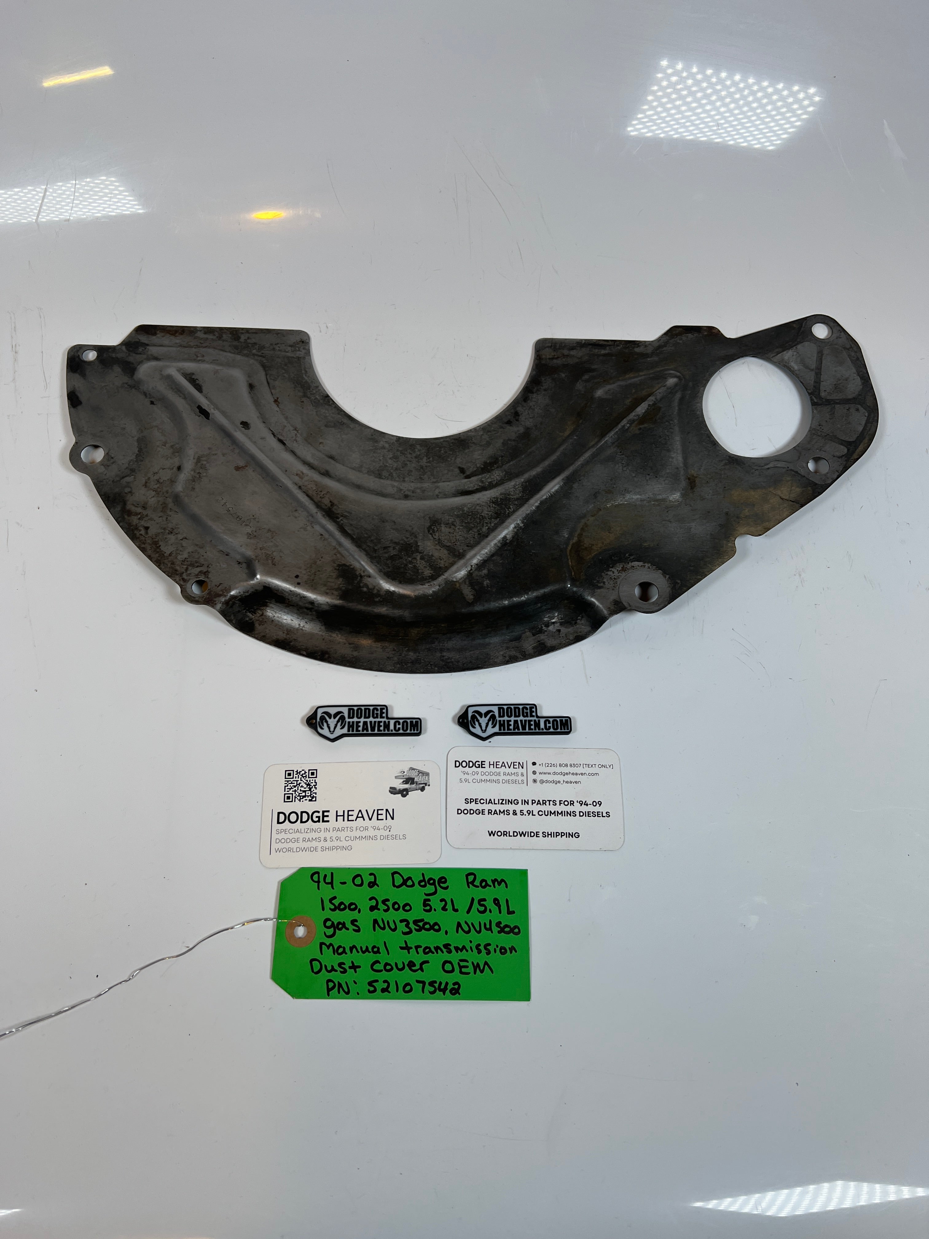 1994-2002 Dodge Ram 1500 2500 5.2L / 5.9L Gas Manual Transmission Dust Cover