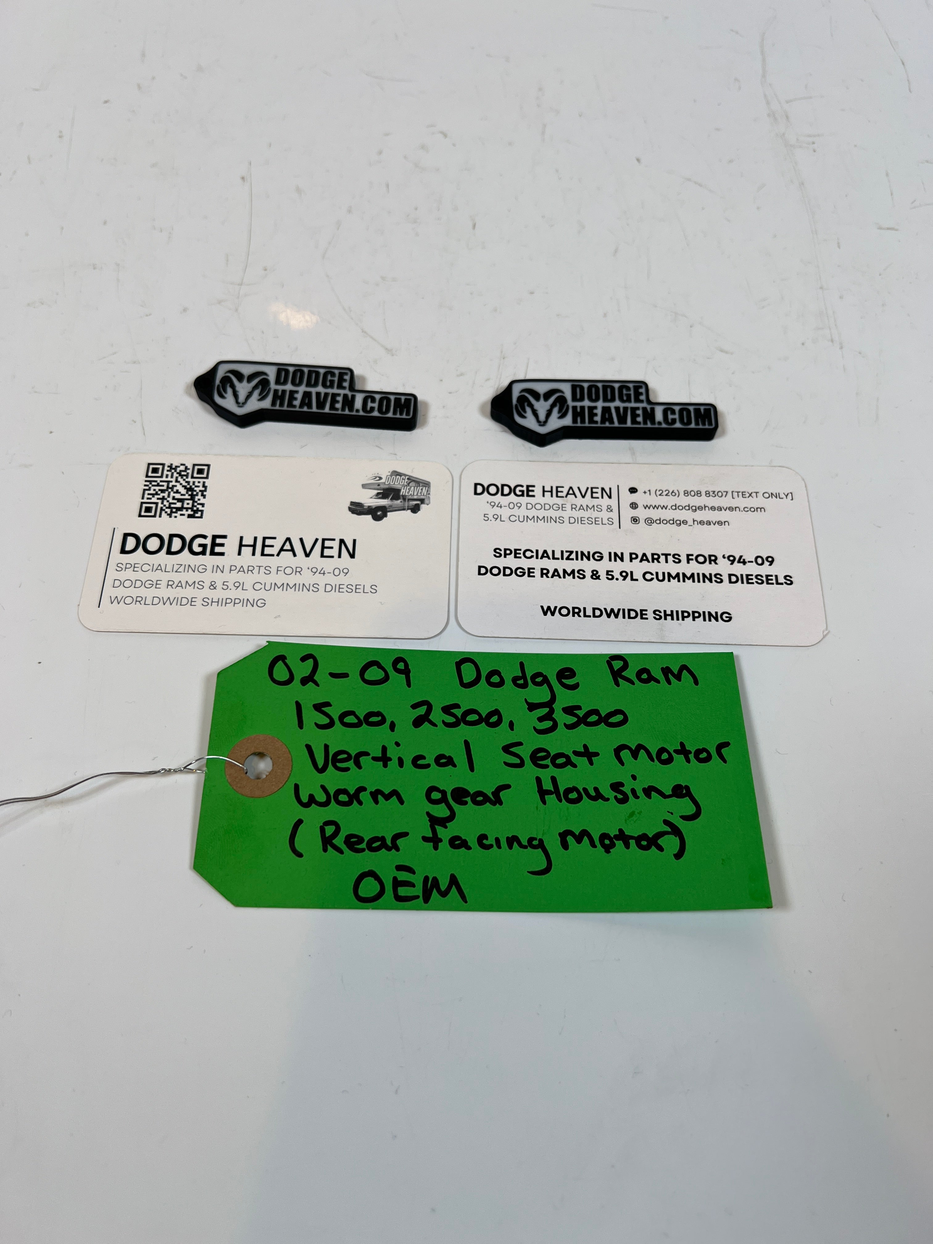 2002-2009 Dodge Ram 1500-3500 Vertical Seat Motor Worm Gear Housing