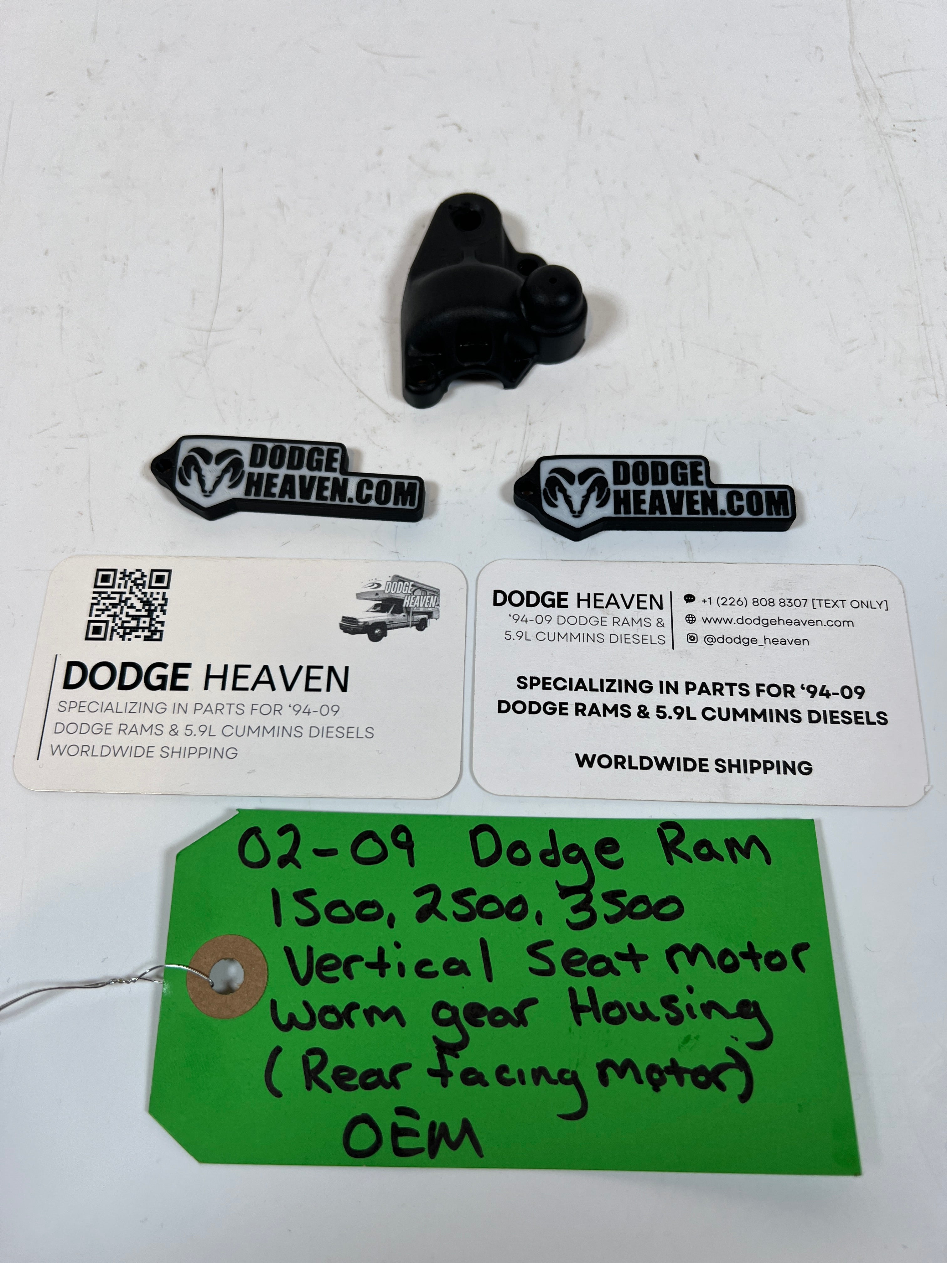 2002-2009 Dodge Ram 1500-3500 Vertical Seat Motor Worm Gear Housing