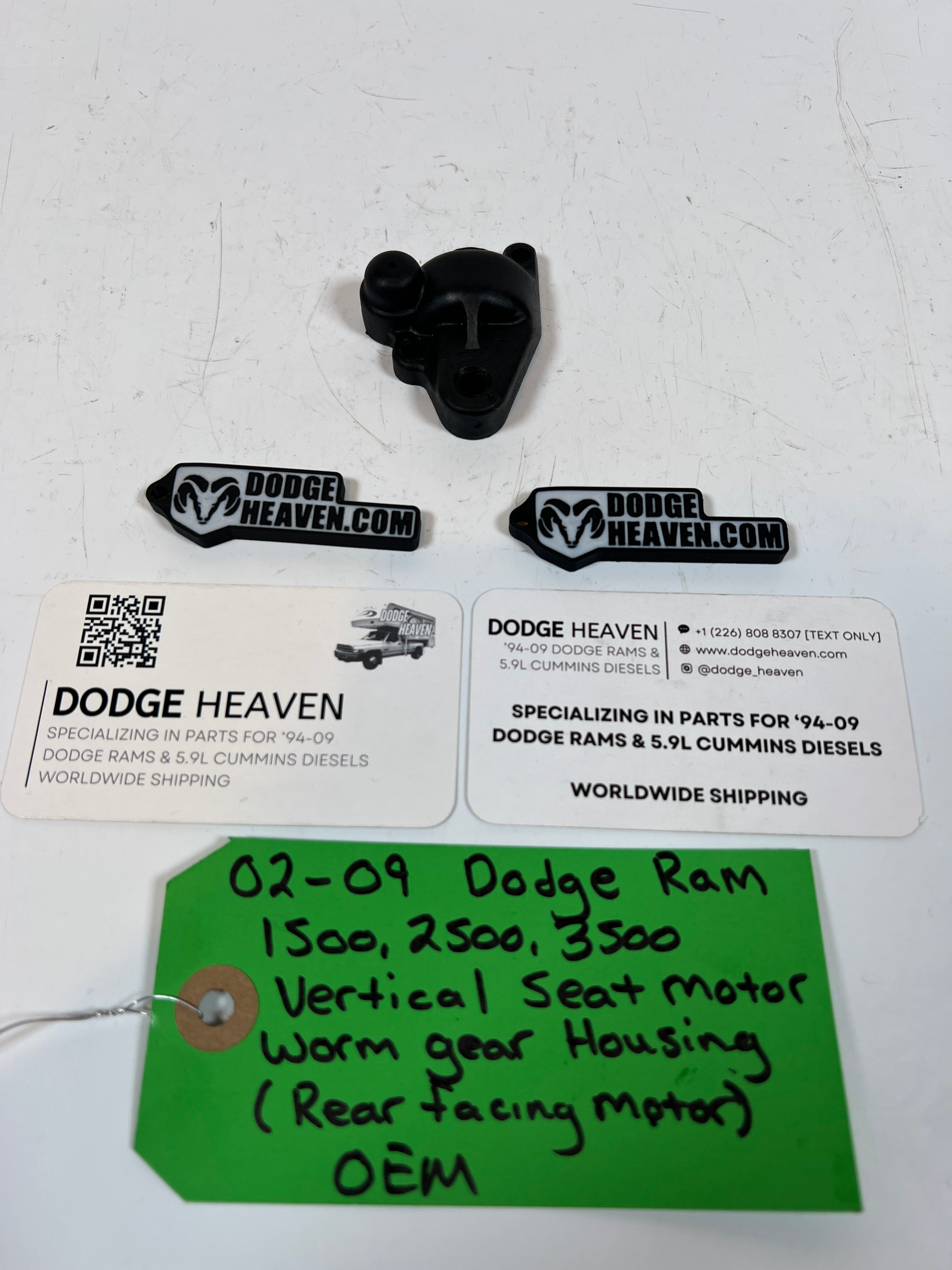 2002-2009 Dodge Ram 1500-3500 Vertical Seat Motor Worm Gear Housing