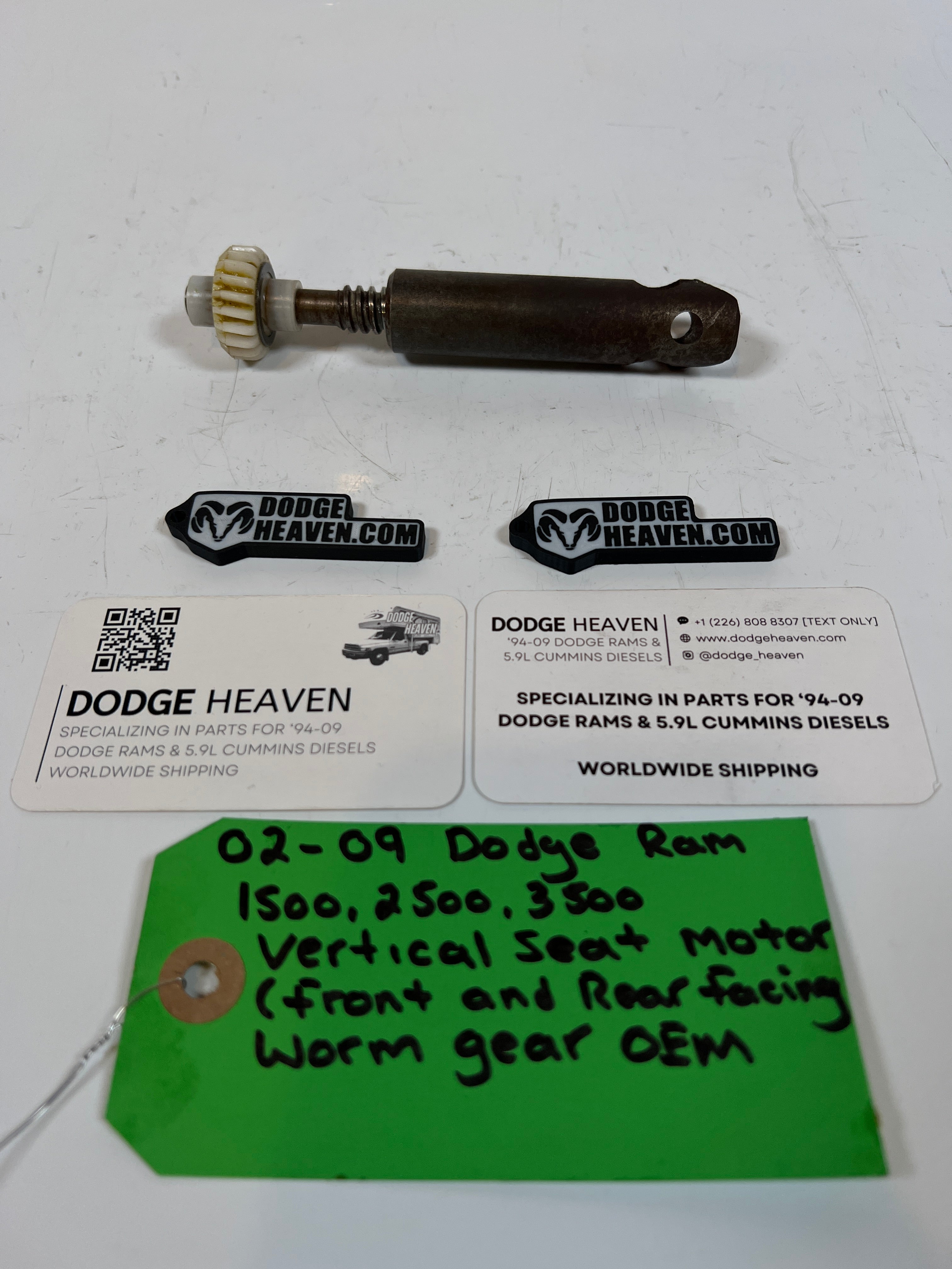 2002-2009 Dodge Ram 1500-3500 Vertical Seat Motors Front & Rear Worm Gear