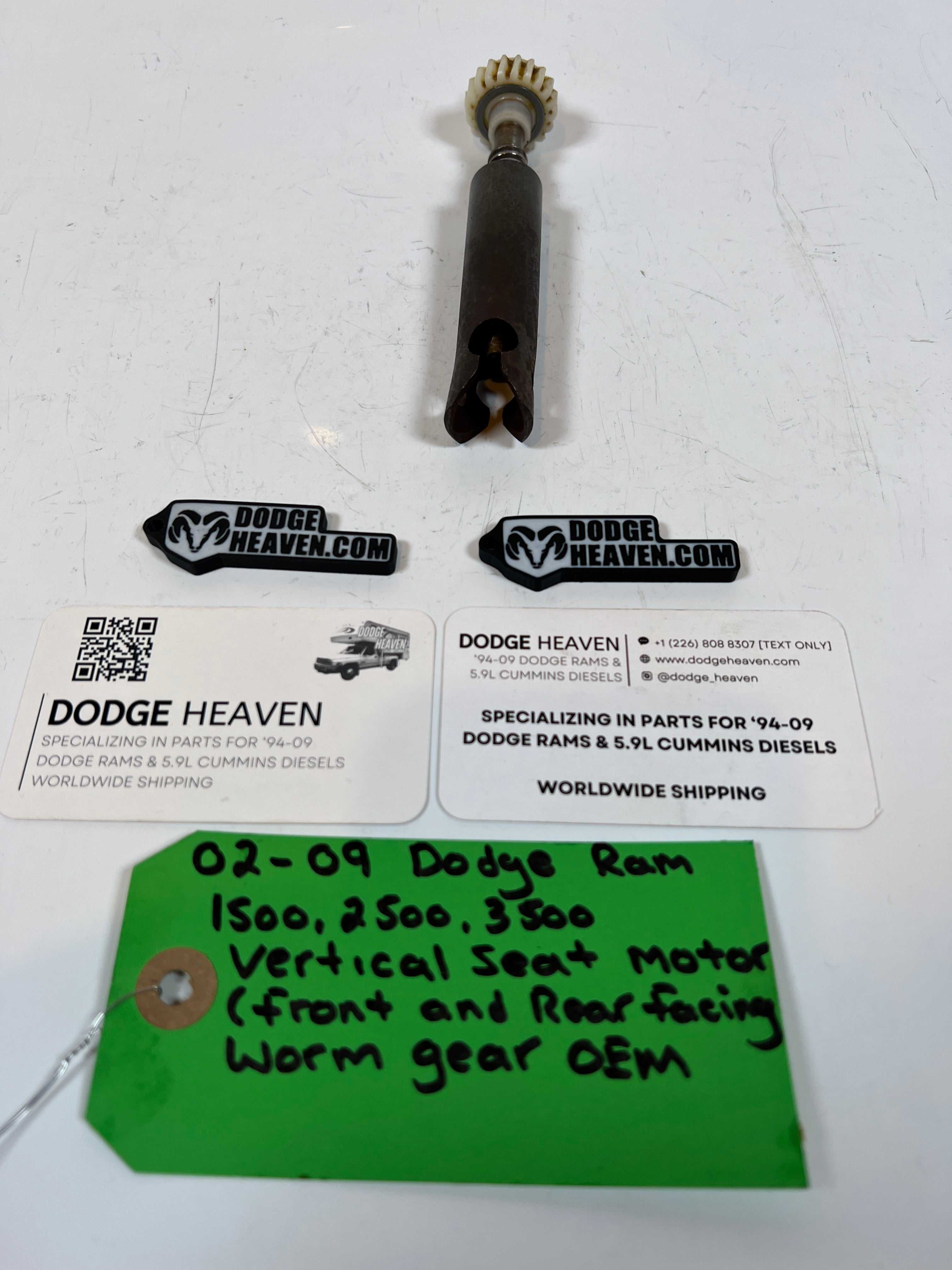 2002-2009 Dodge Ram 1500-3500 Vertical Seat Motors Front & Rear Worm Gear