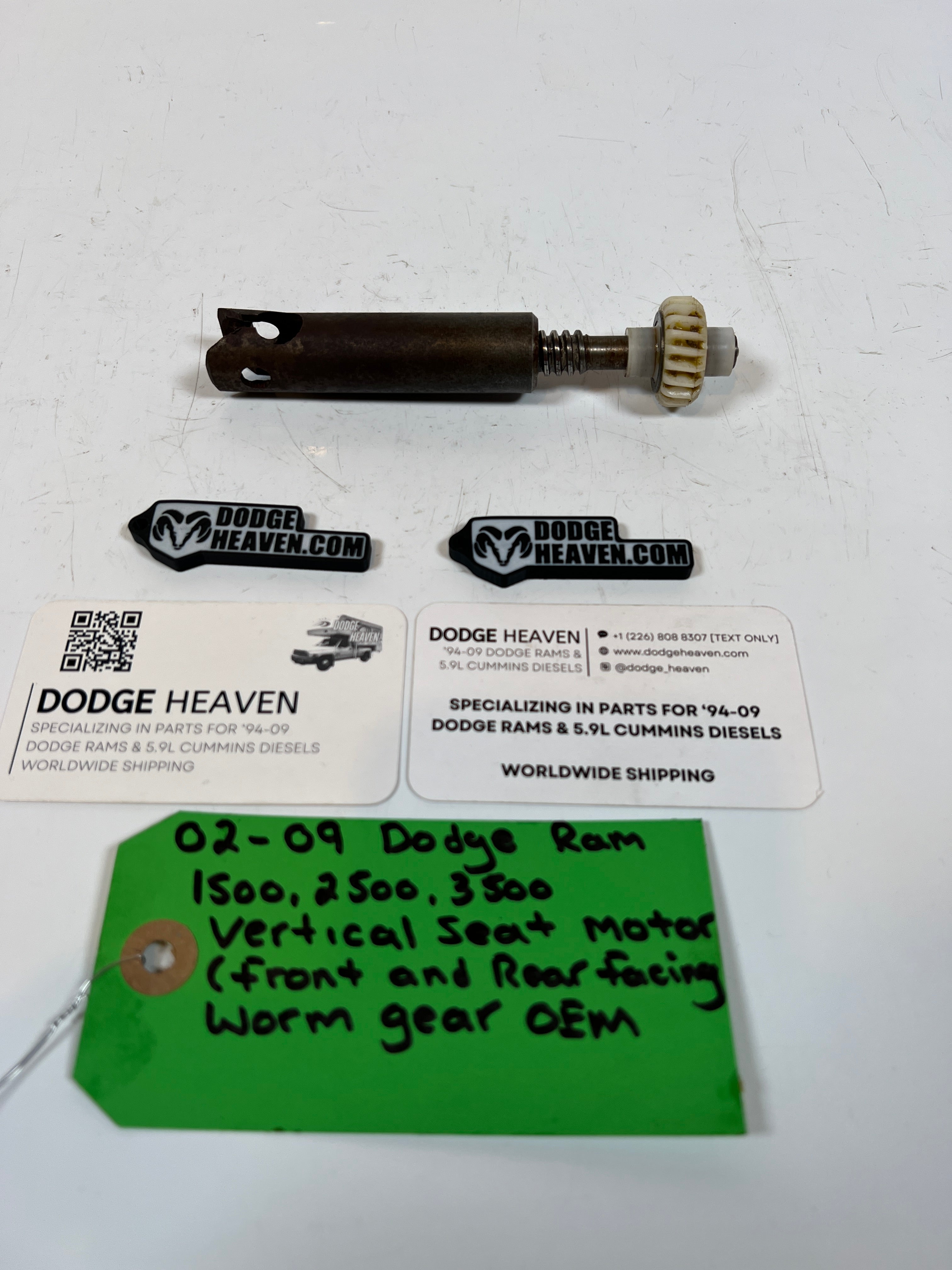 2002-2009 Dodge Ram 1500-3500 Vertical Seat Motors Front & Rear Worm Gear