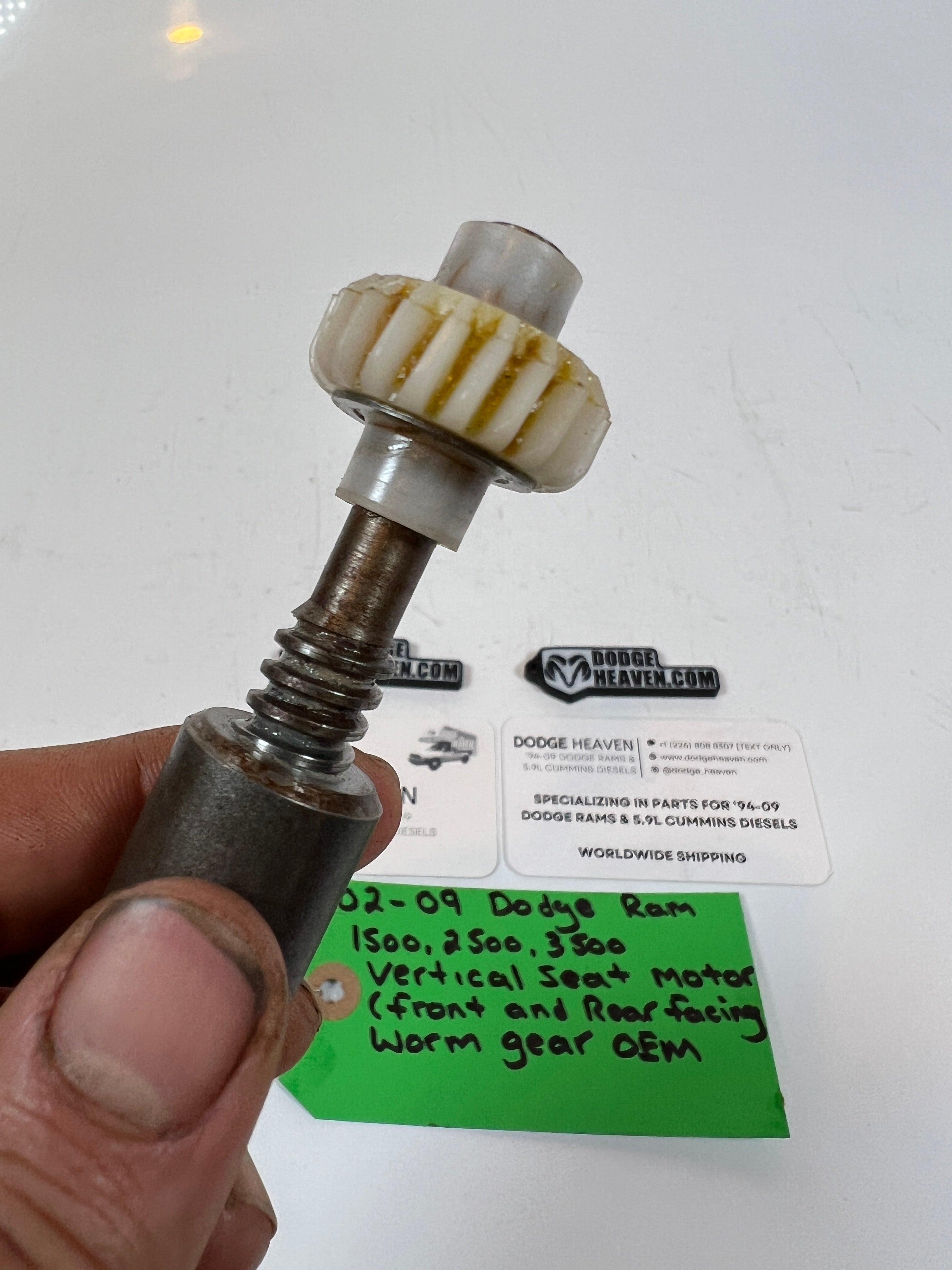 2002-2009 Dodge Ram 1500-3500 Vertical Seat Motors Front & Rear Worm Gear