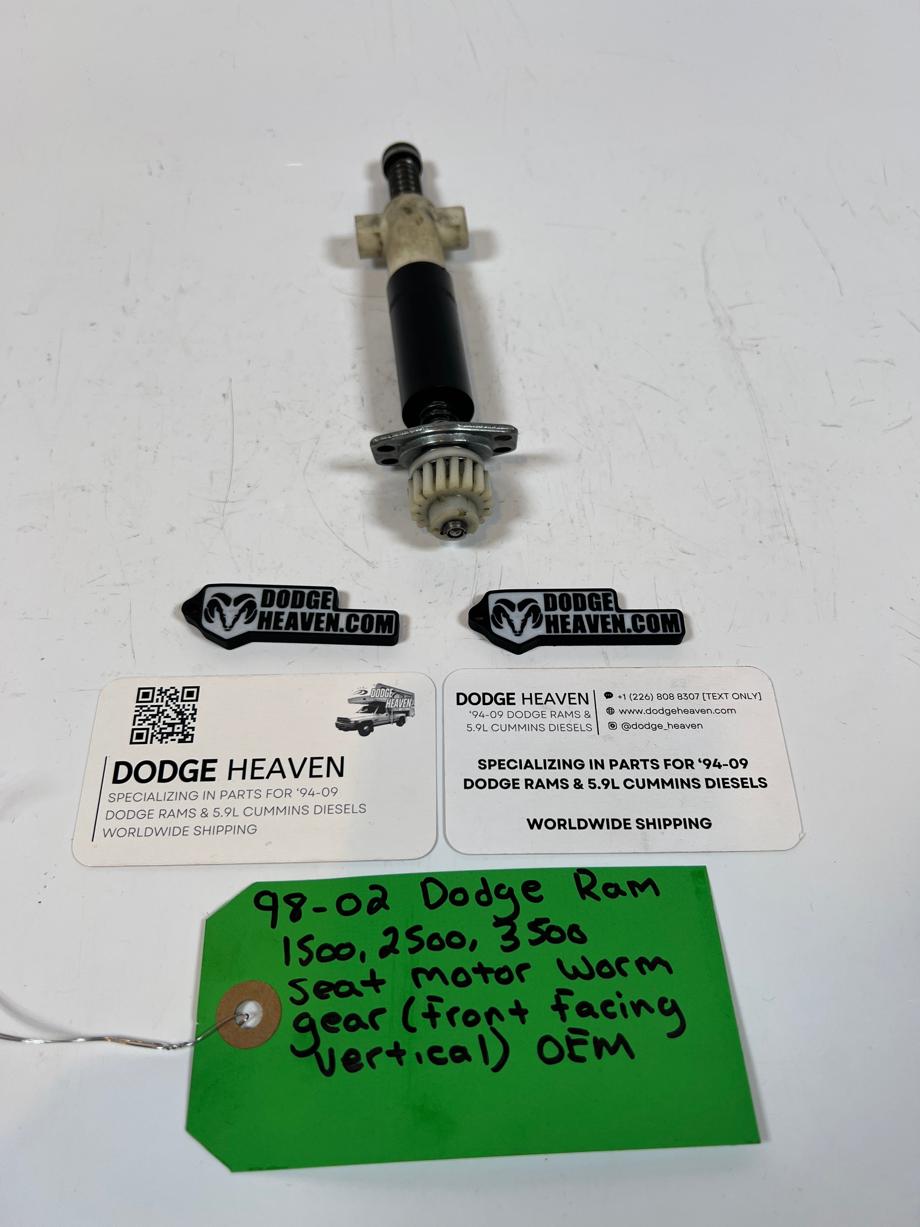 1998-2002 Dodge Ram 1500-3500 Vertical Seat Motor Worm Gear (Front Facing)