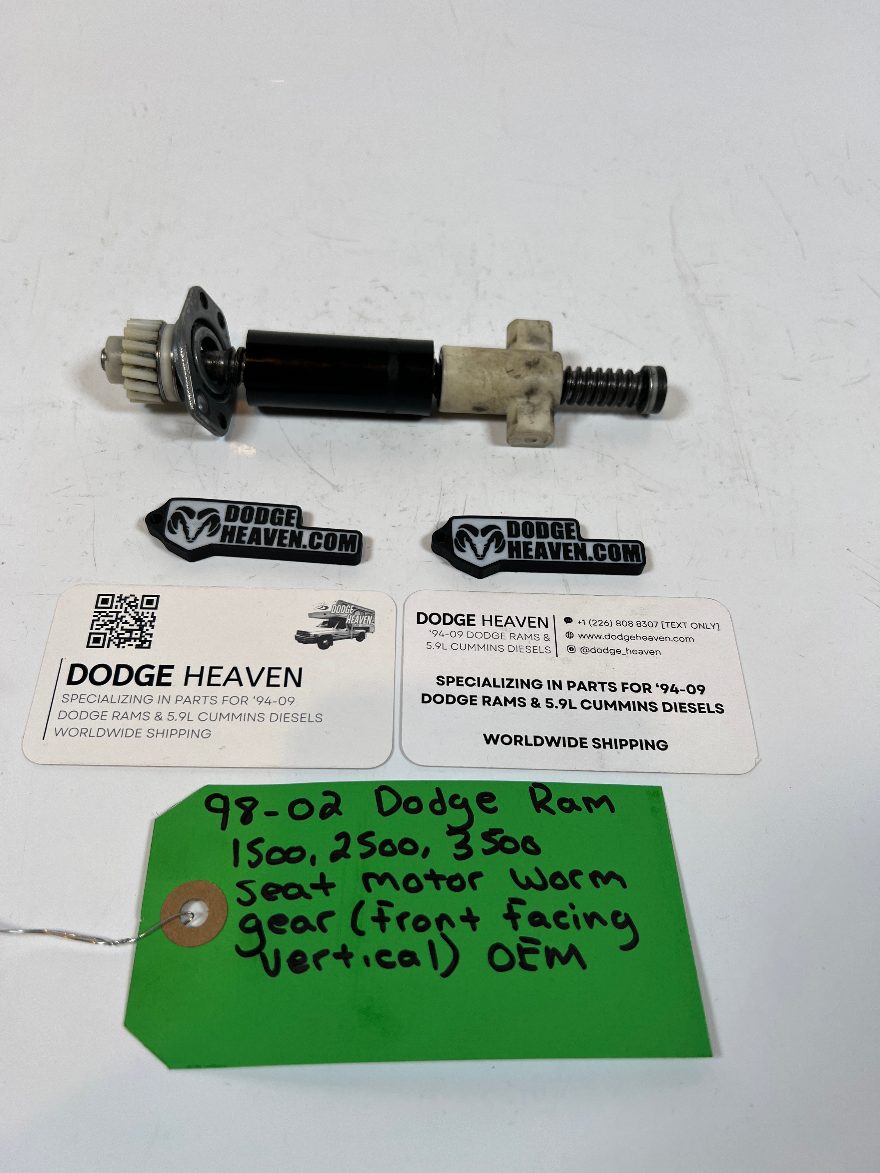 1998-2002 Dodge Ram 1500-3500 Vertical Seat Motor Worm Gear (Front Facing)