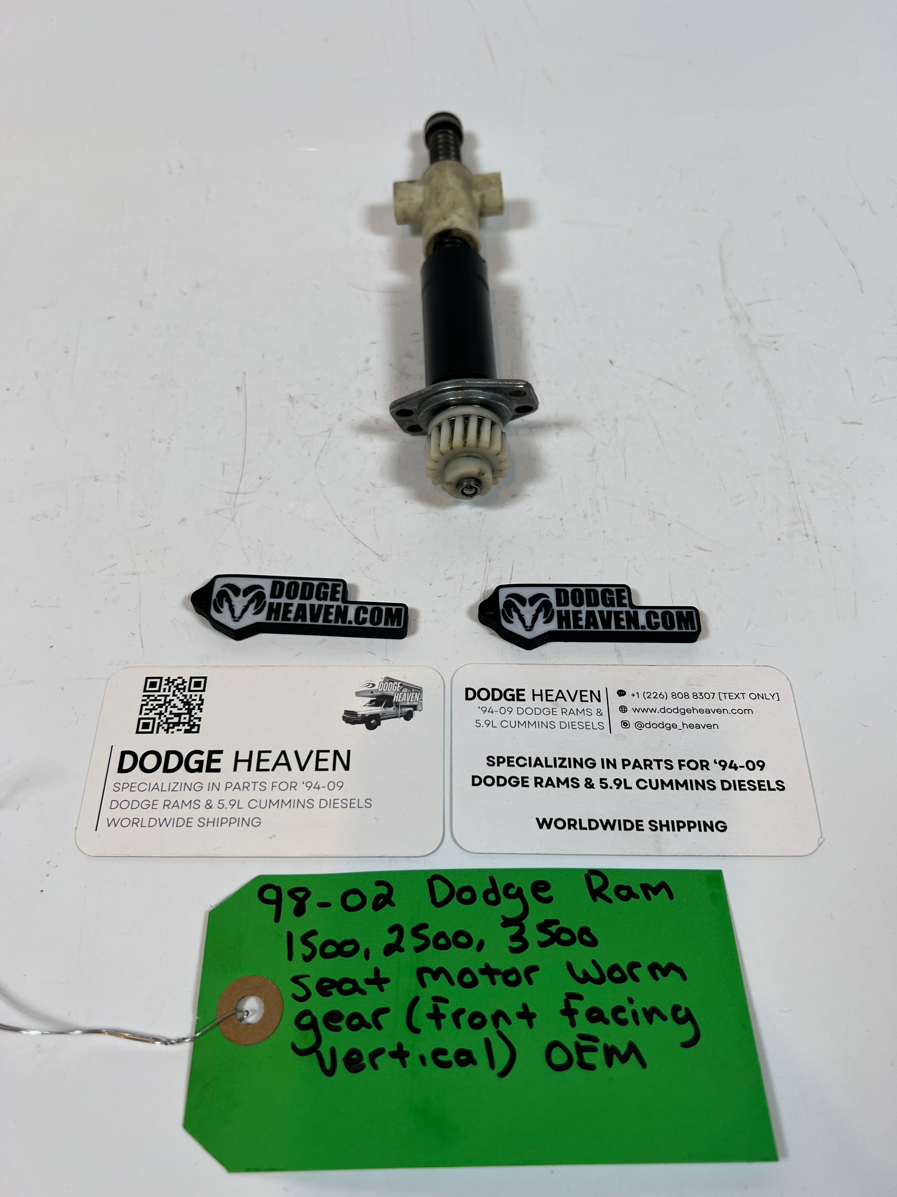 1998-2002 Dodge Ram 1500-3500 Vertical Seat Motor Worm Gear (Front Facing)