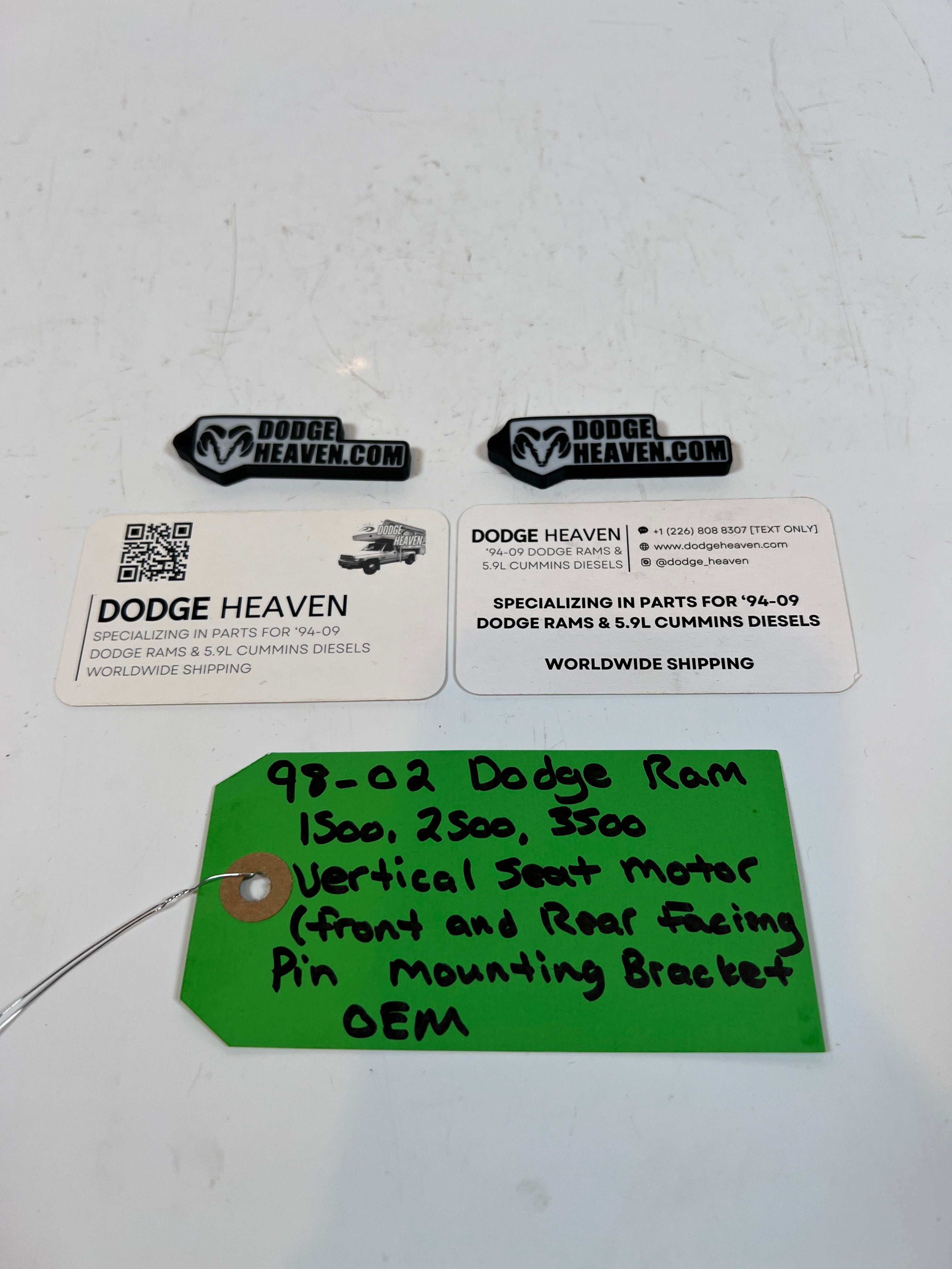 1998-2002 Dodge Ram 1500-3500 Vertical Seat Motor Pin Mounting Bracket