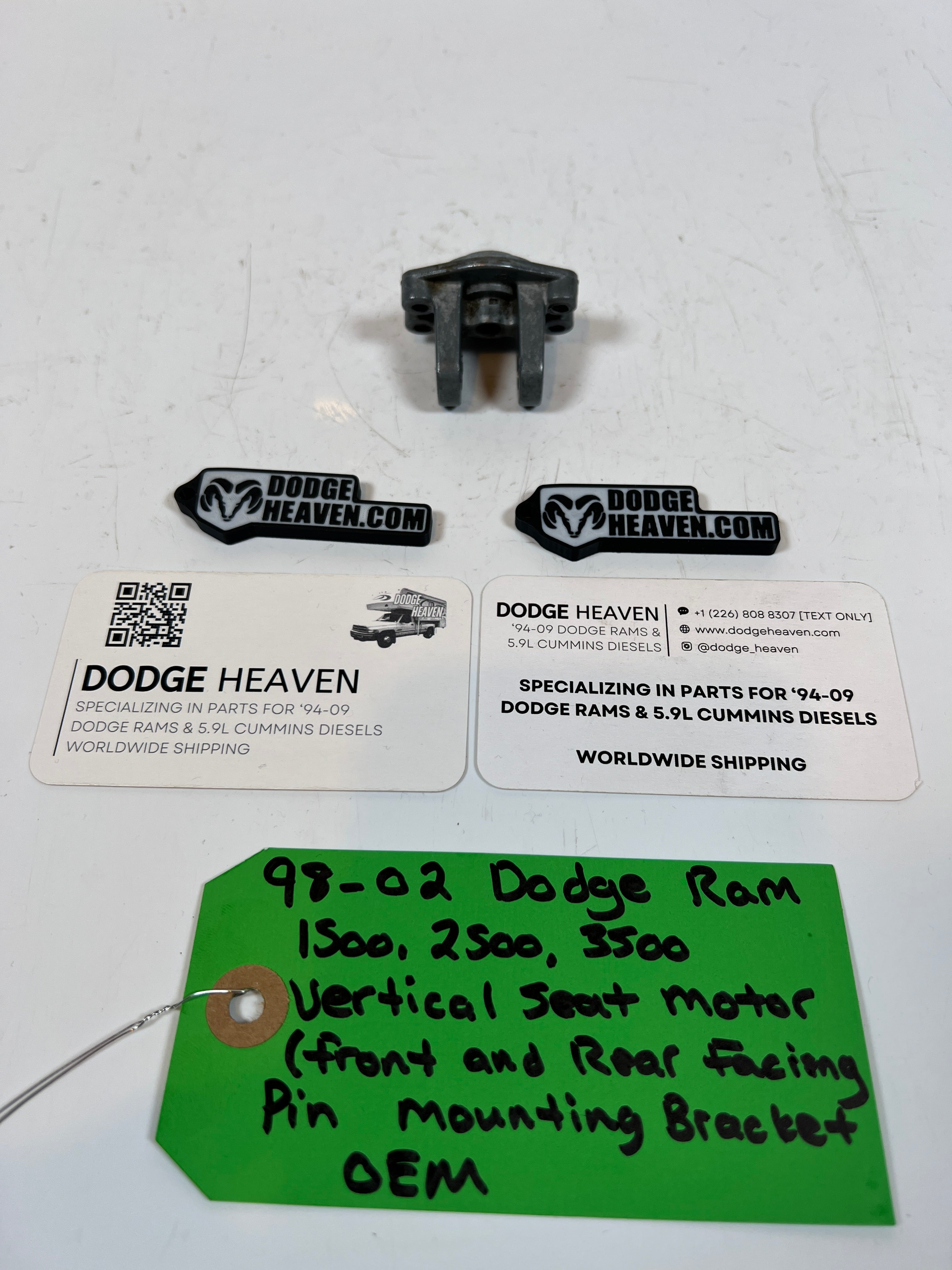 1998-2002 Dodge Ram 1500-3500 Vertical Seat Motor Pin Mounting Bracket