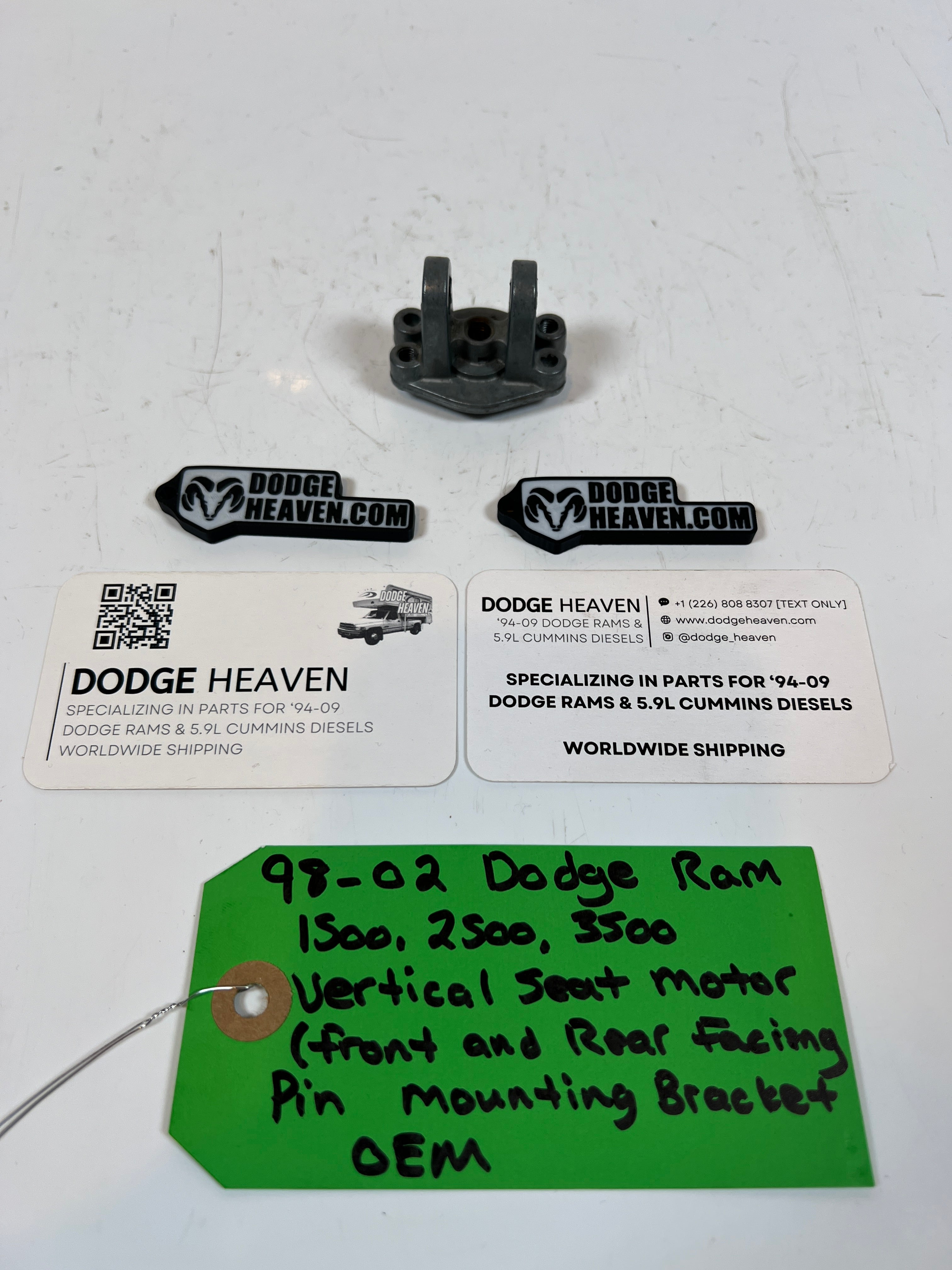 1998-2002 Dodge Ram 1500-3500 Vertical Seat Motor Pin Mounting Bracket