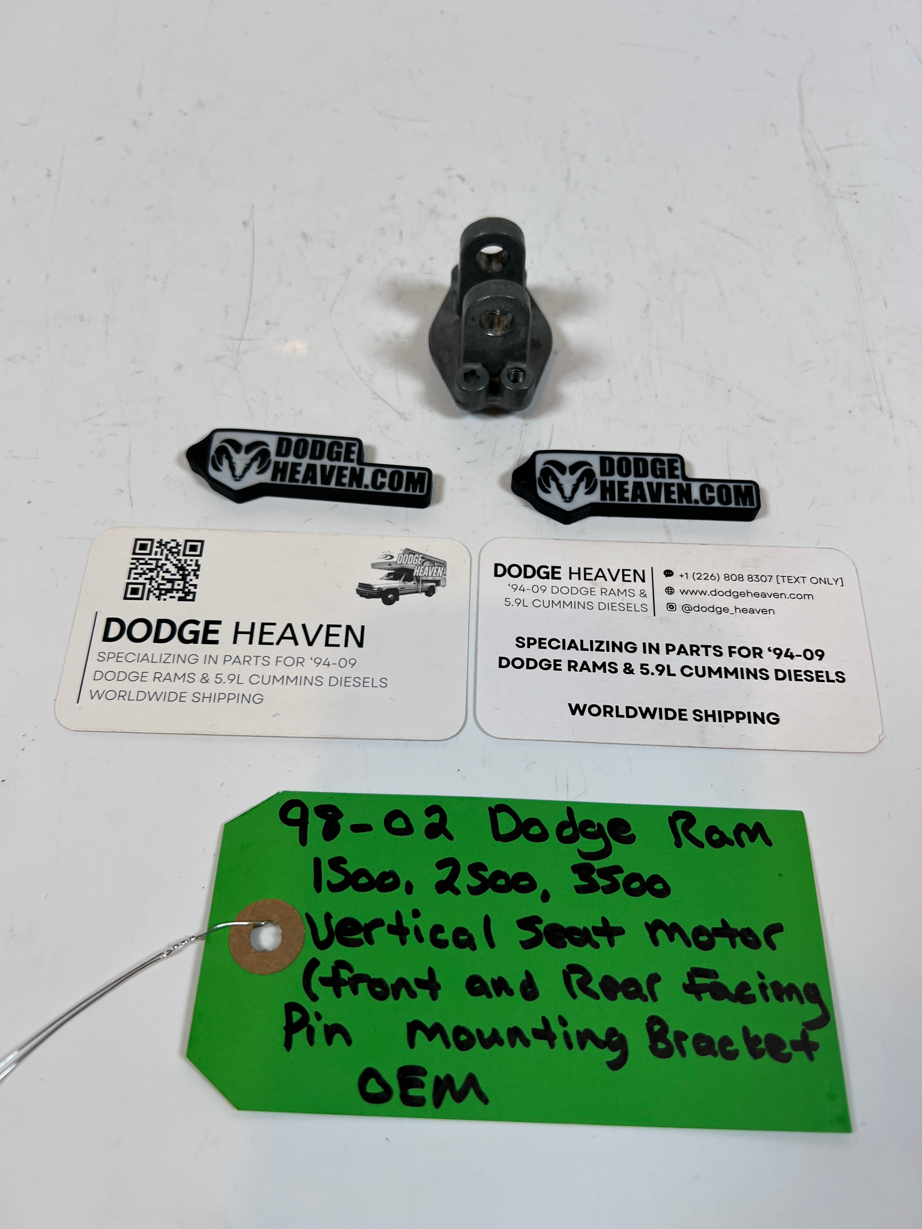 1998-2002 Dodge Ram 1500-3500 Vertical Seat Motor Pin Mounting Bracket