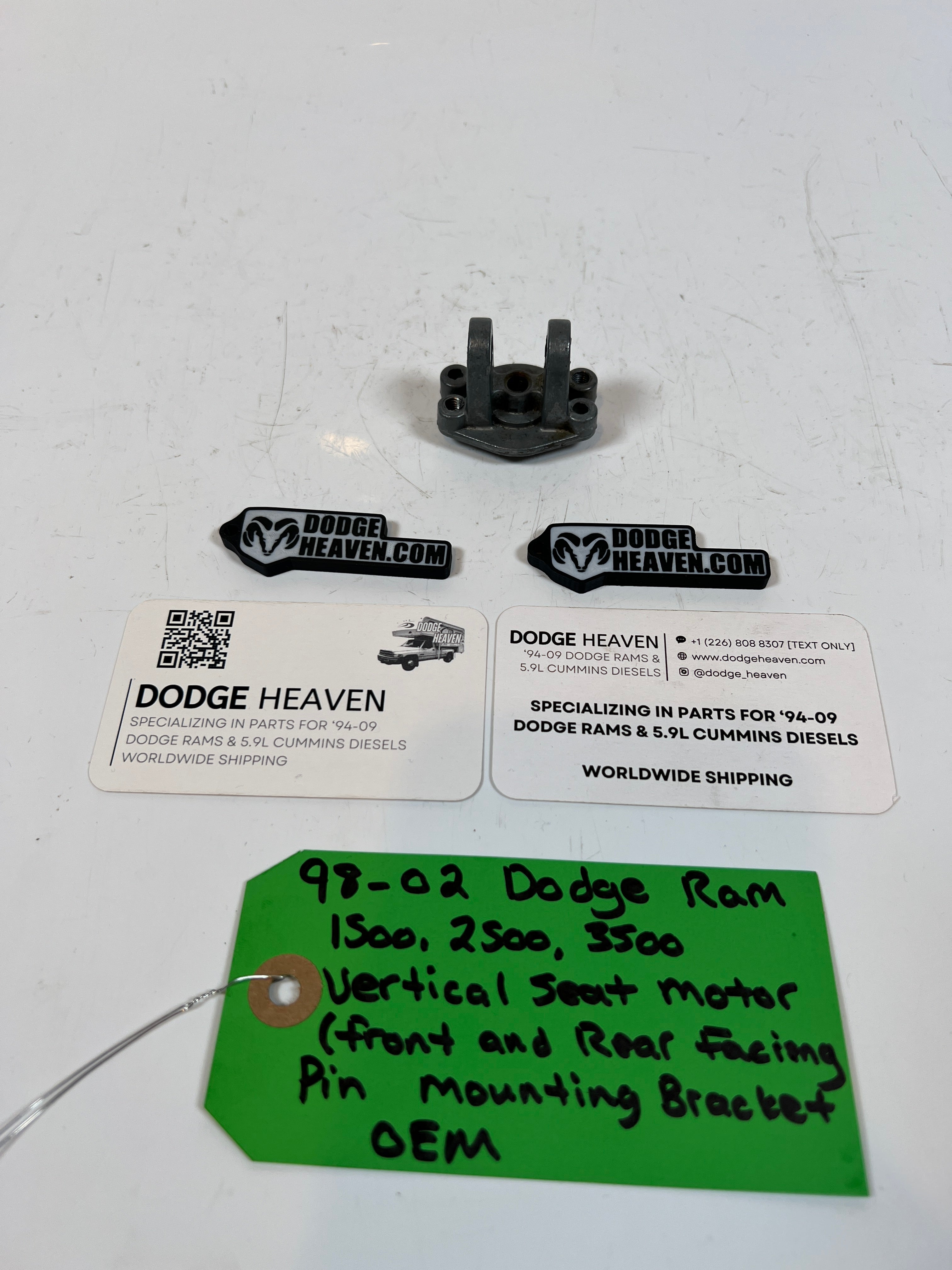 1998-2002 Dodge Ram 1500-3500 Vertical Seat Motor Pin Mounting Bracket