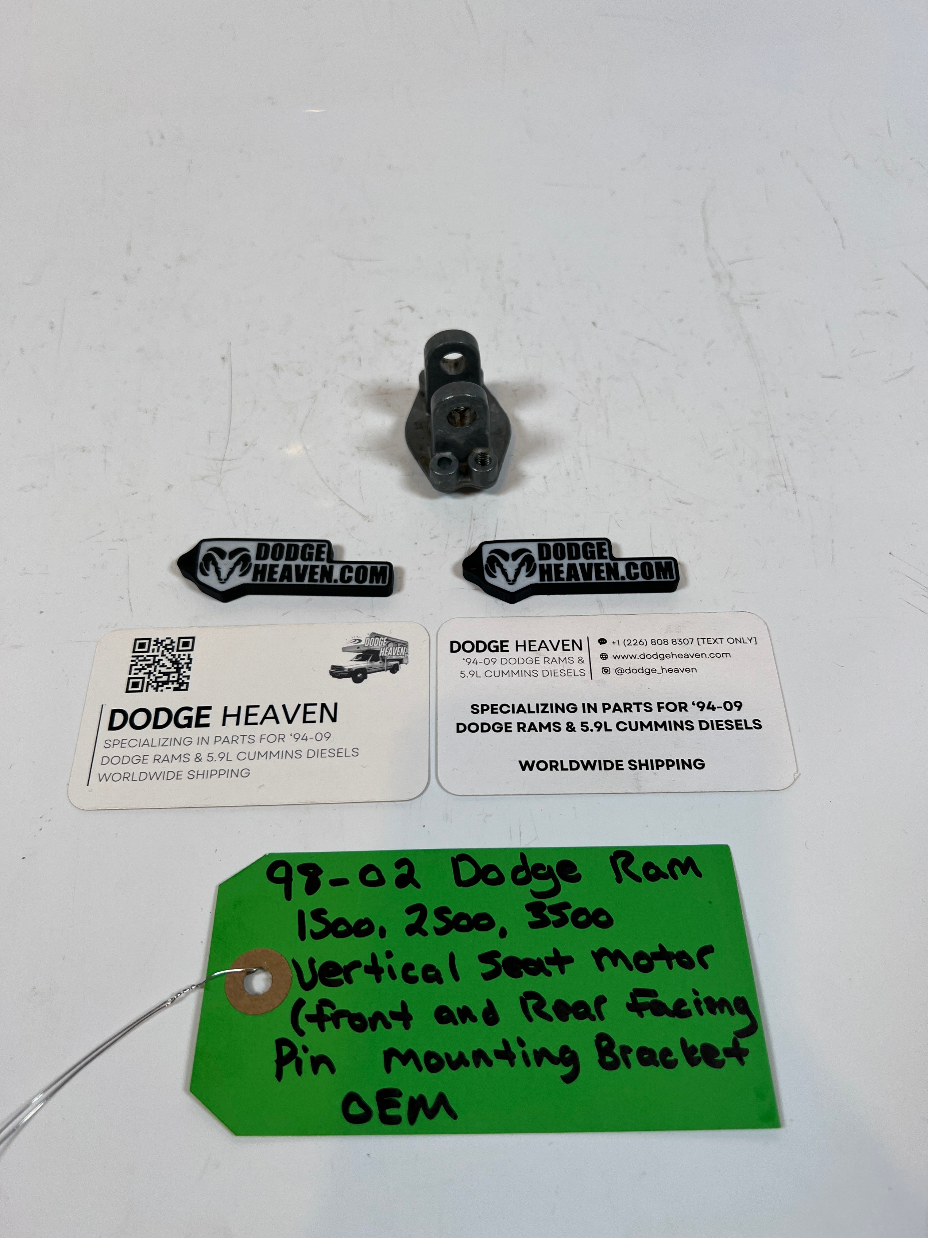 1998-2002 Dodge Ram 1500-3500 Vertical Seat Motor Pin Mounting Bracket
