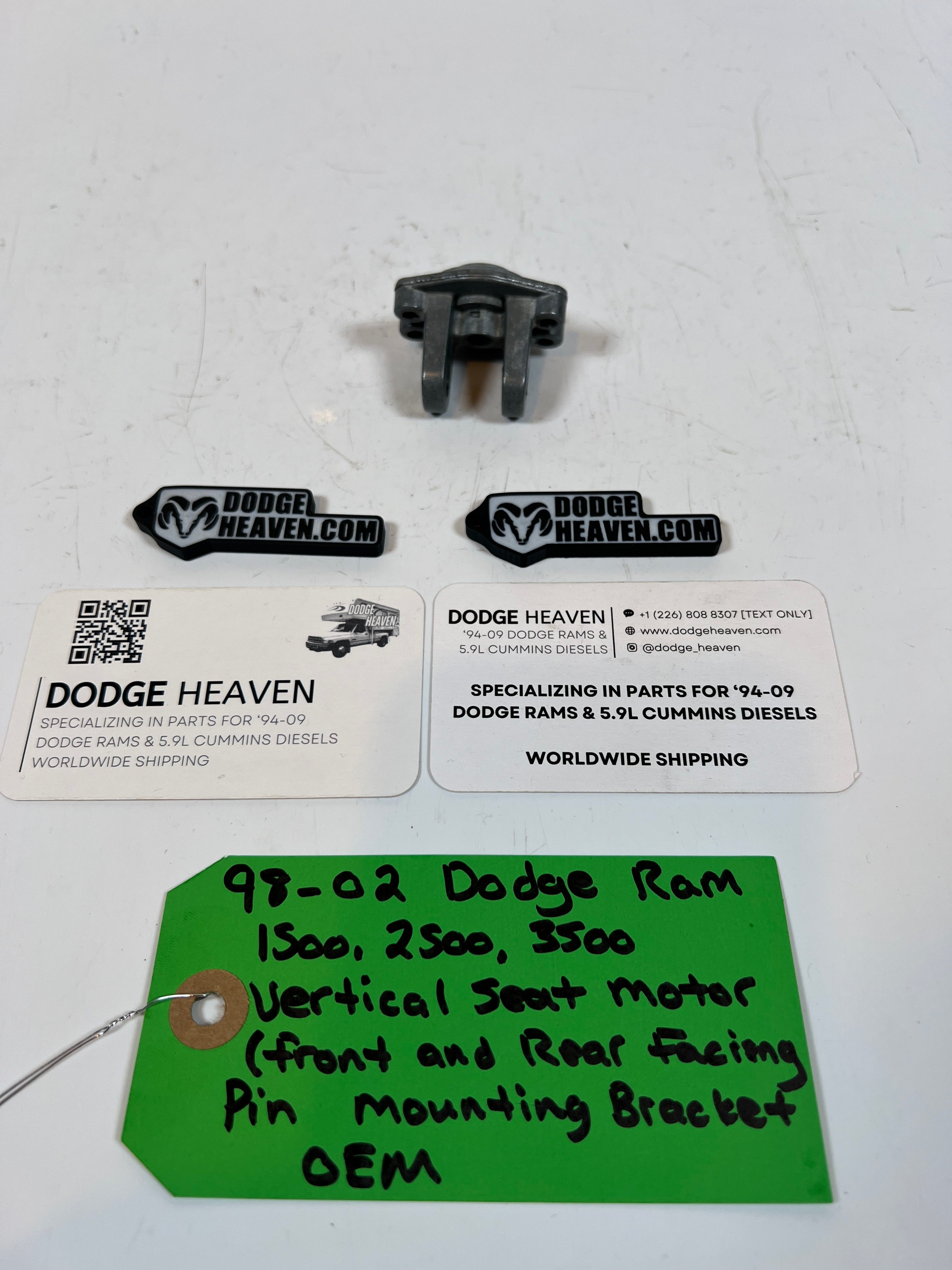 1998-2002 Dodge Ram 1500-3500 Vertical Seat Motor Pin Mounting Bracket