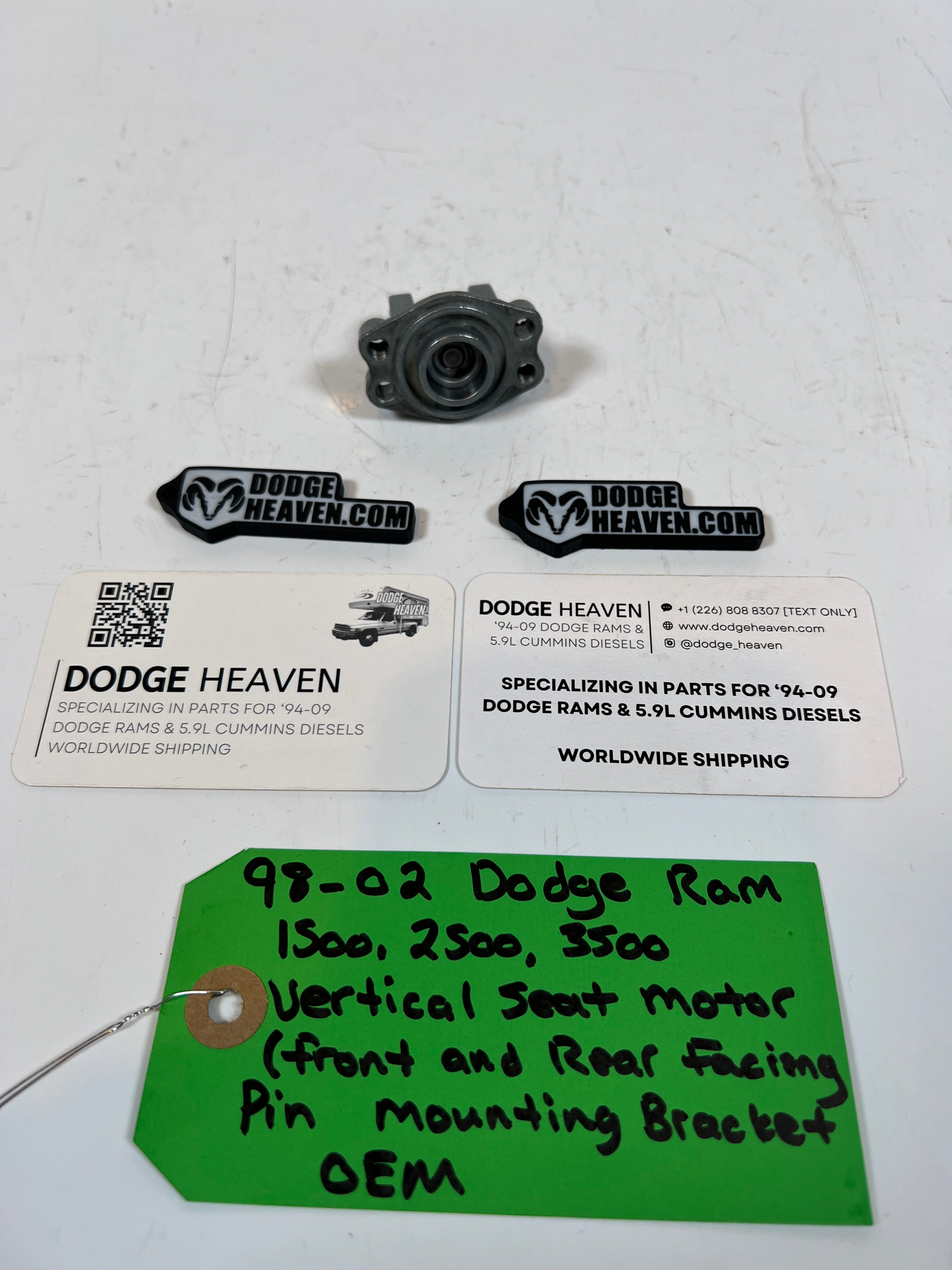 1998-2002 Dodge Ram 1500-3500 Vertical Seat Motor Pin Mounting Bracket