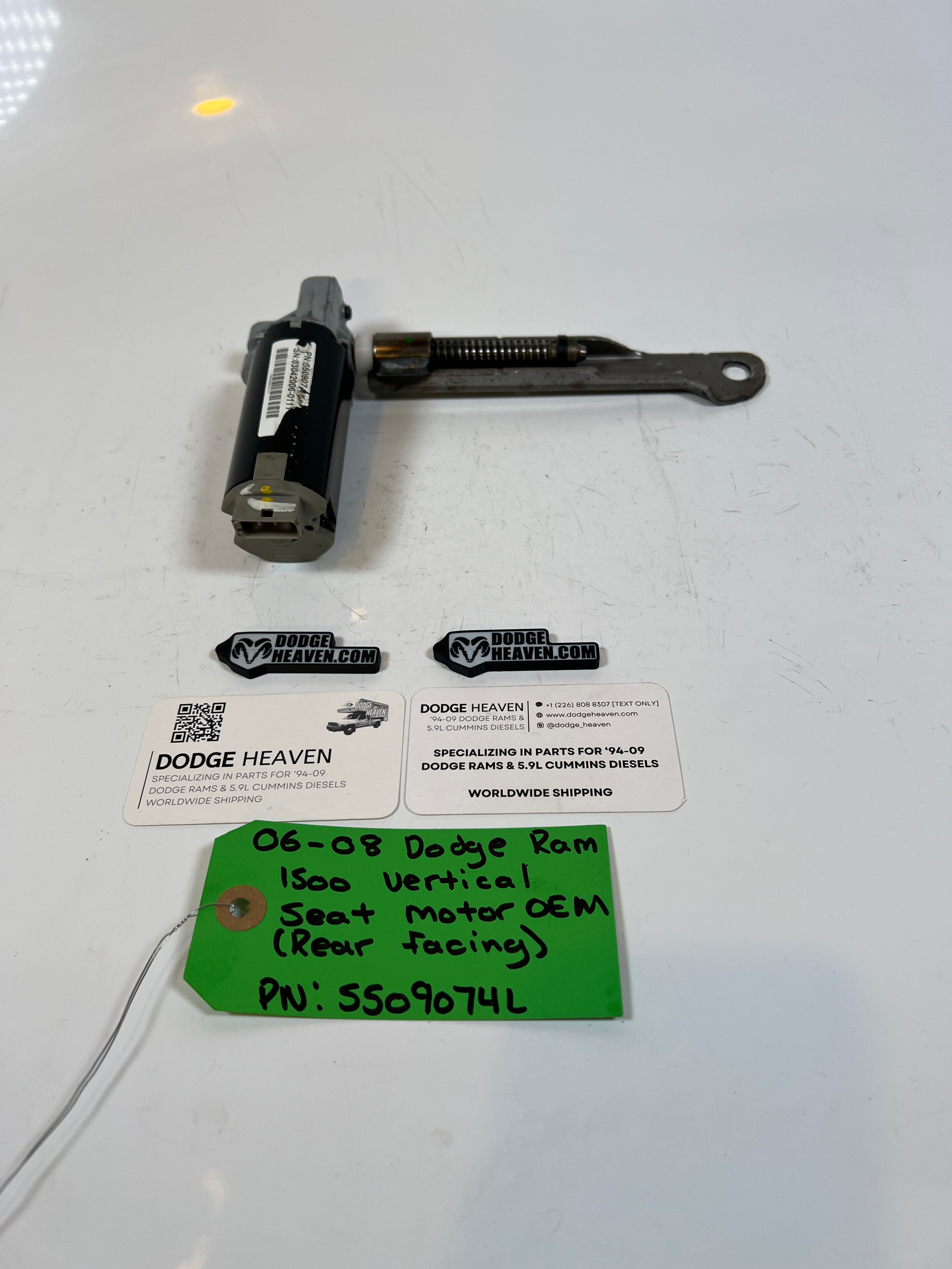 2006-2008 Dodge Ram 1500 Vertical Seat Motor (Rear Facing)