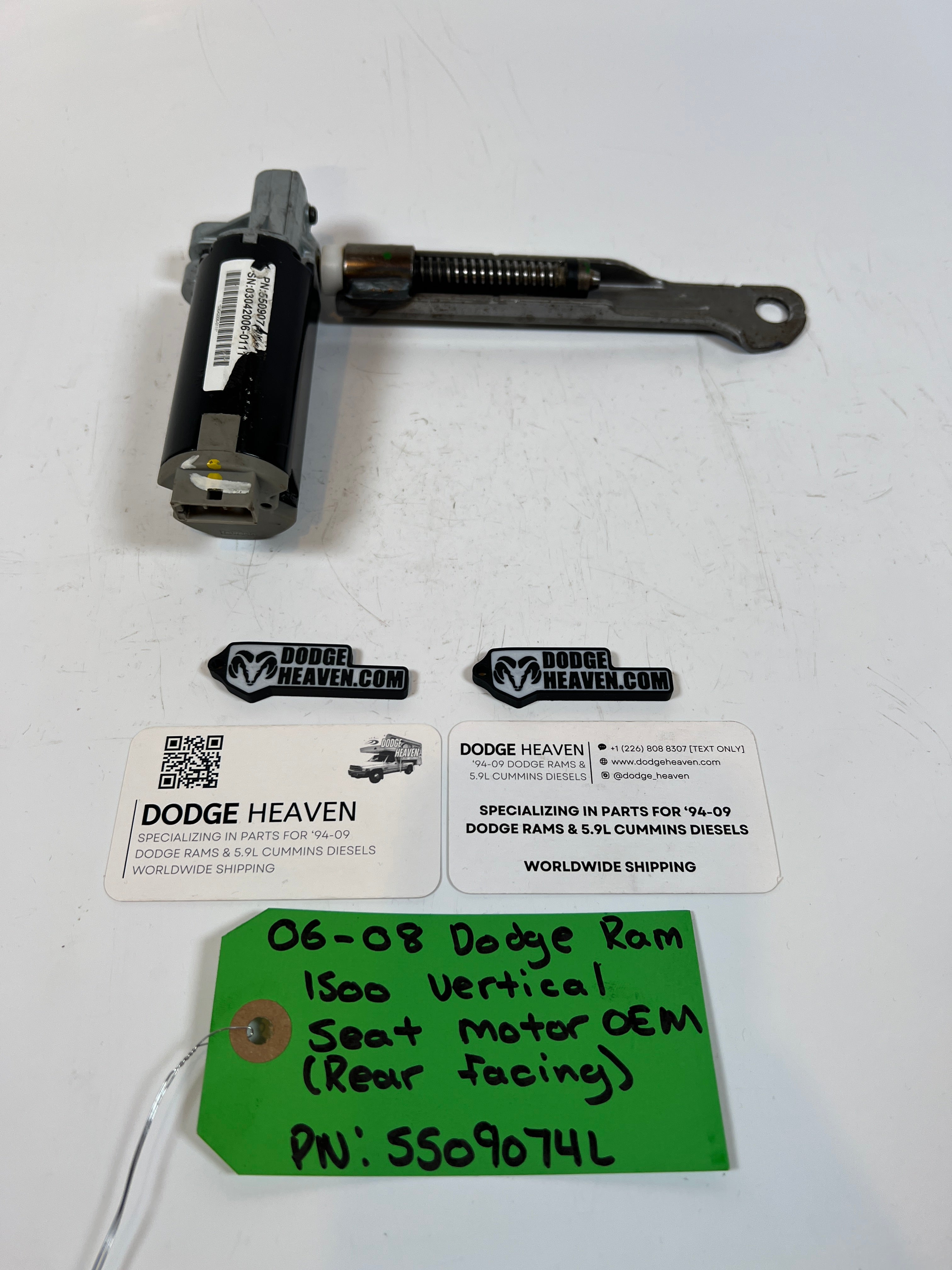 2006-2008 Dodge Ram 1500 Vertical Seat Motor (Rear Facing)