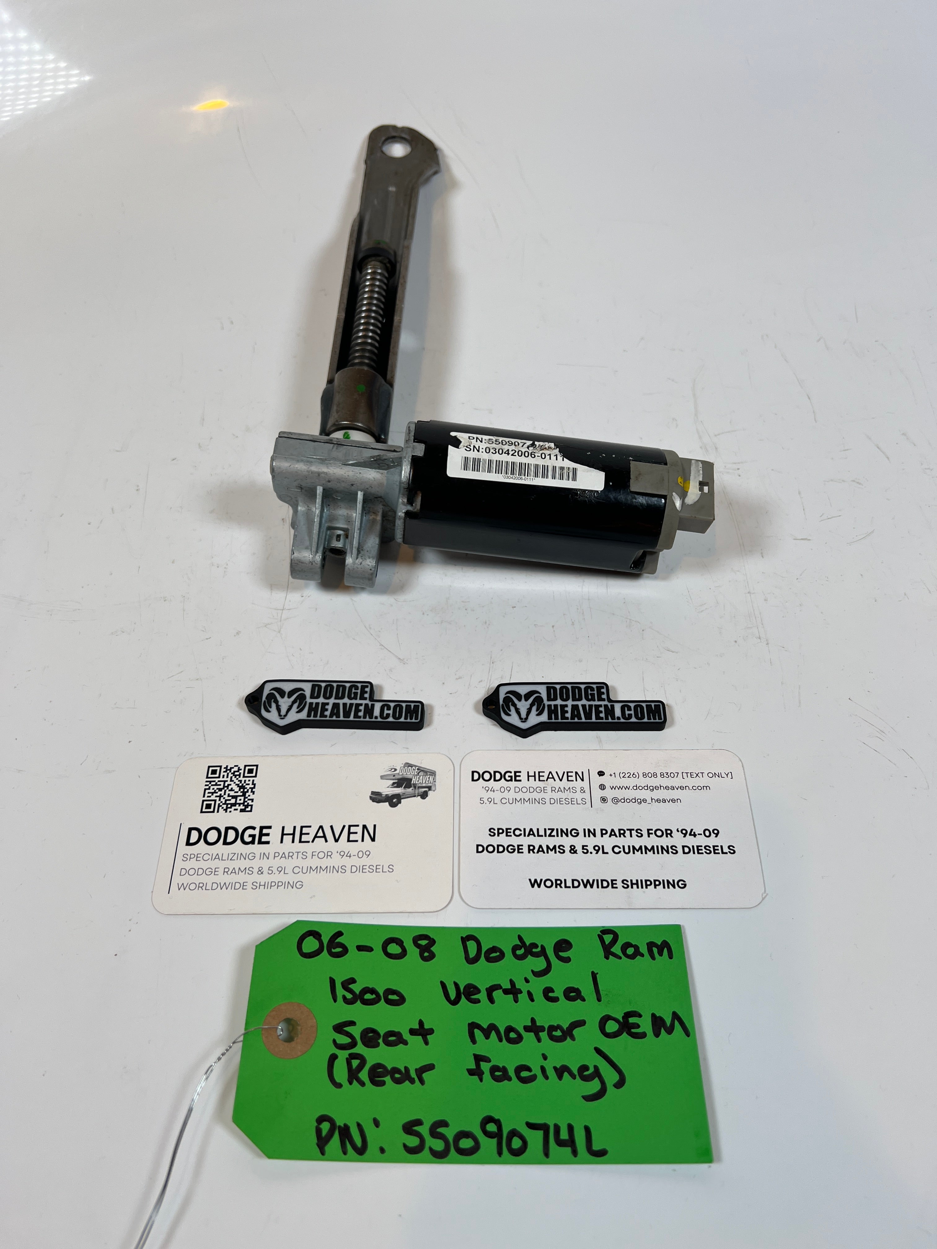 2006-2008 Dodge Ram 1500 Vertical Seat Motor (Rear Facing)