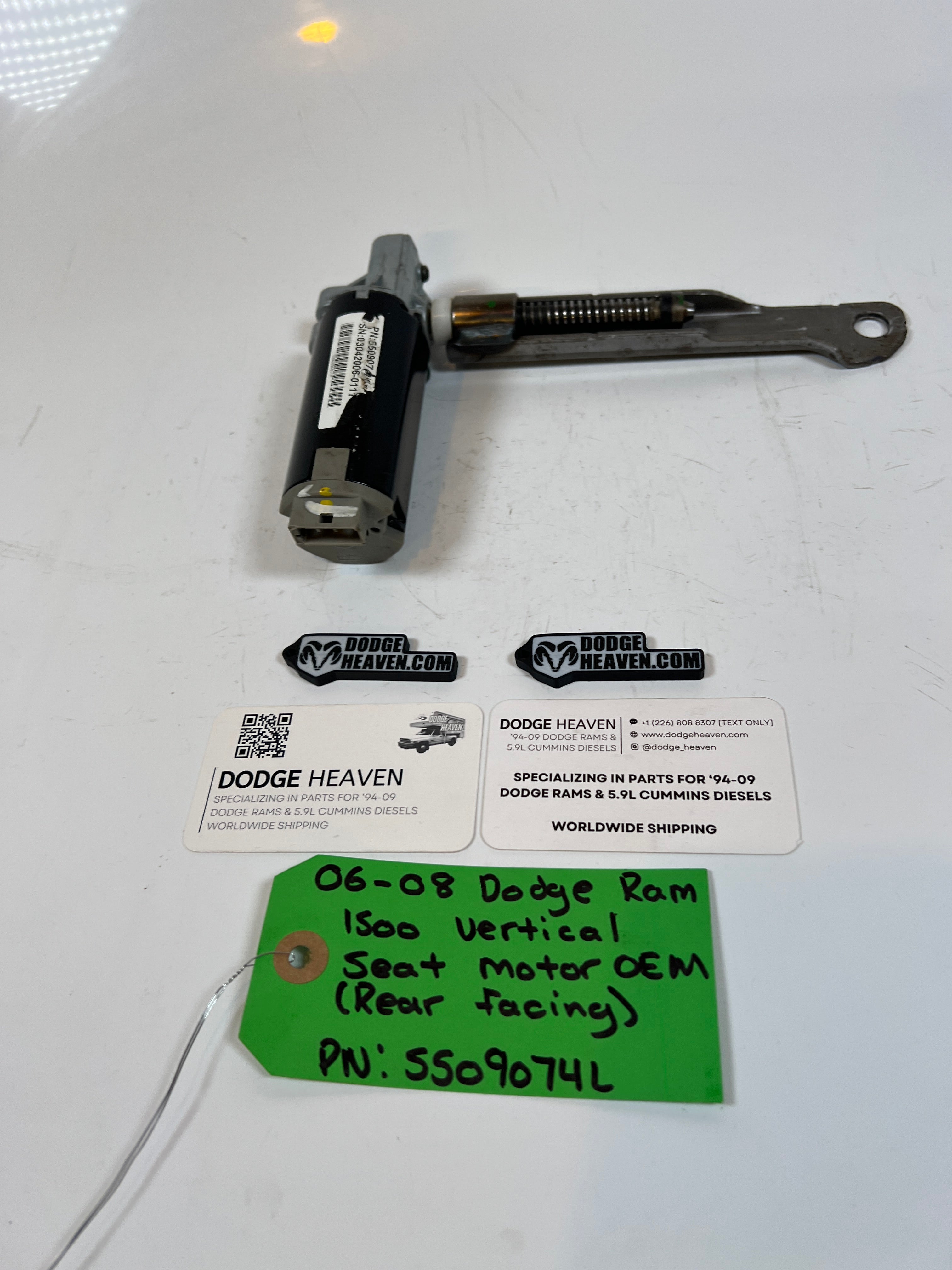 2006-2008 Dodge Ram 1500 Vertical Seat Motor (Rear Facing)