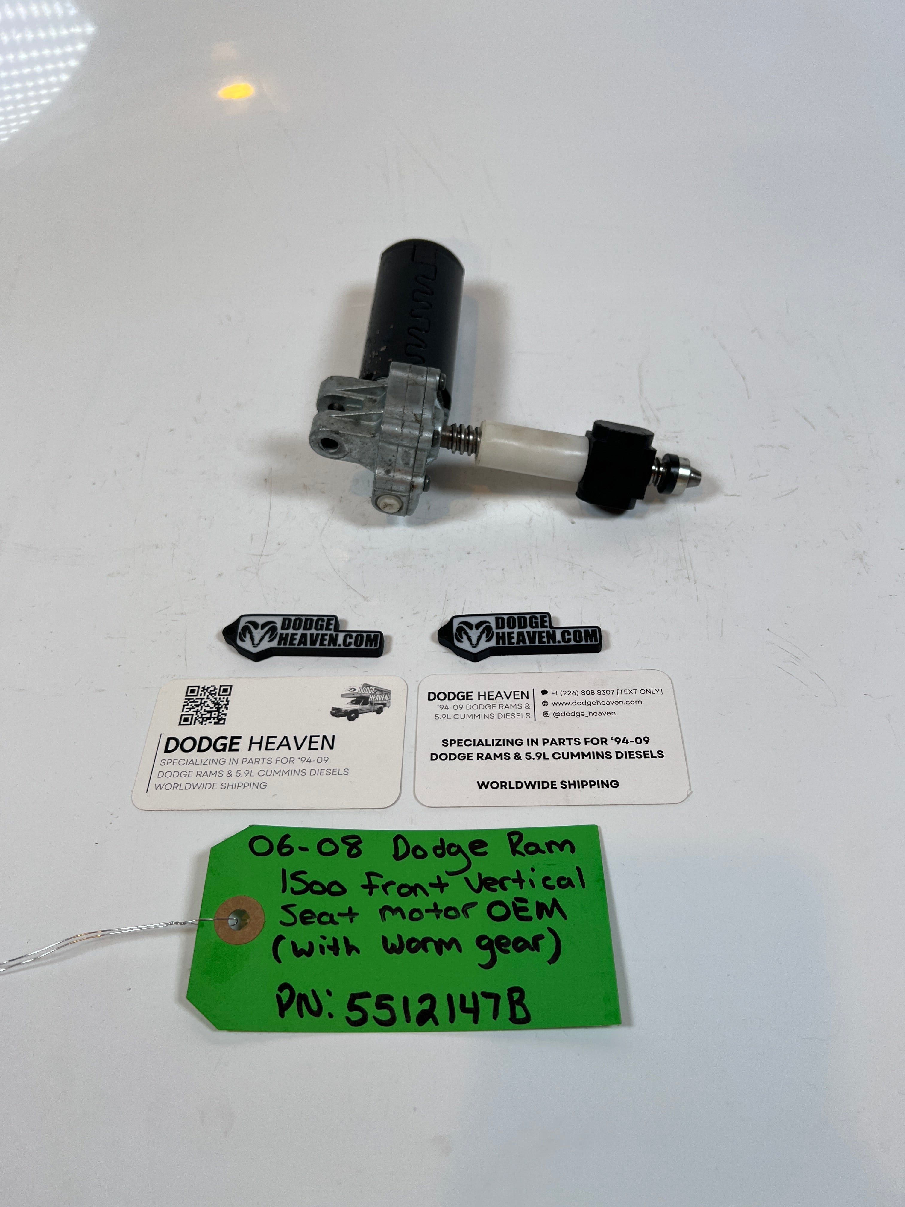 2006-2008 Dodge Ram 1500 Front Vertical Seat Motor