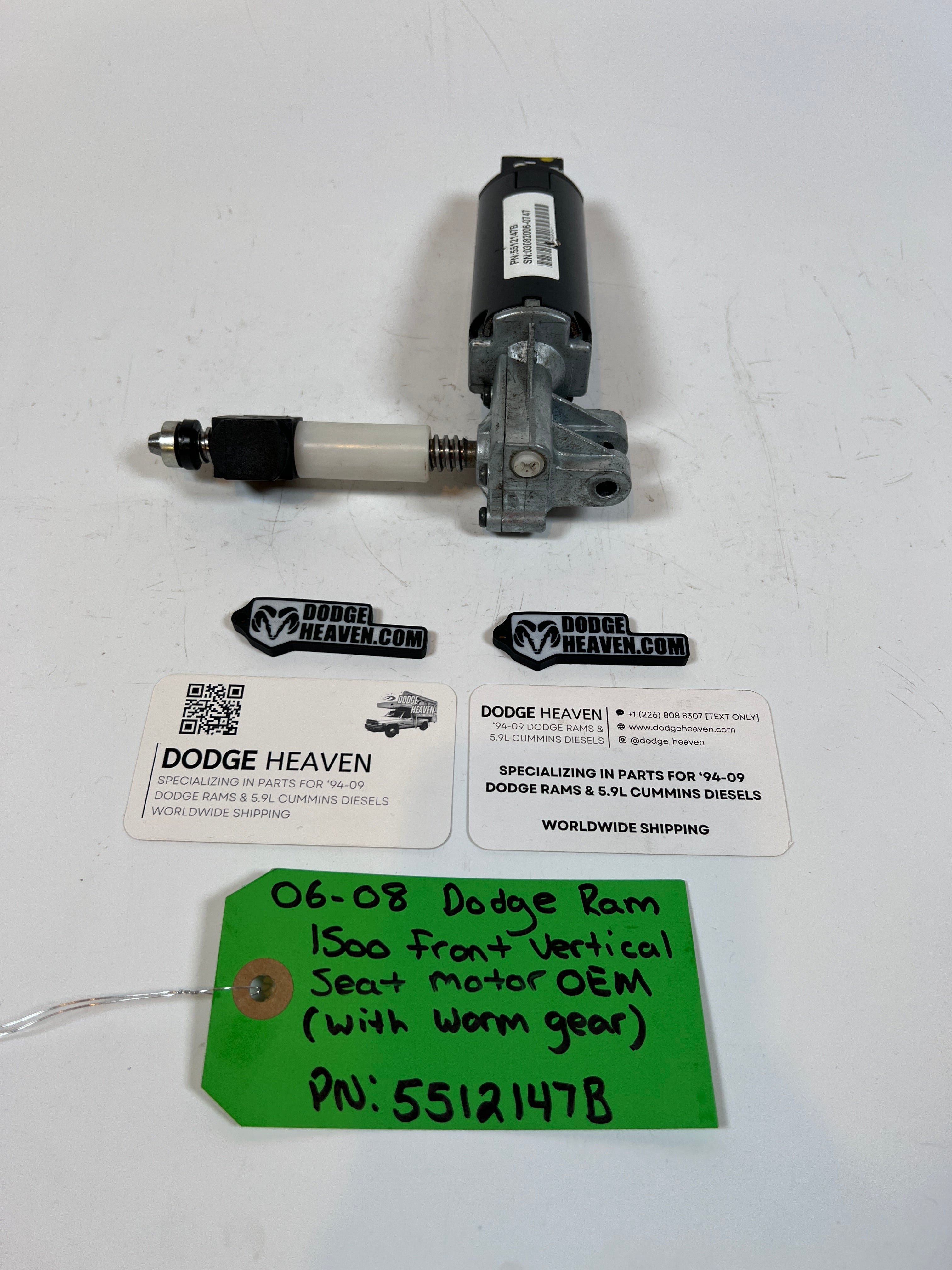 2006-2008 Dodge Ram 1500 Front Vertical Seat Motor