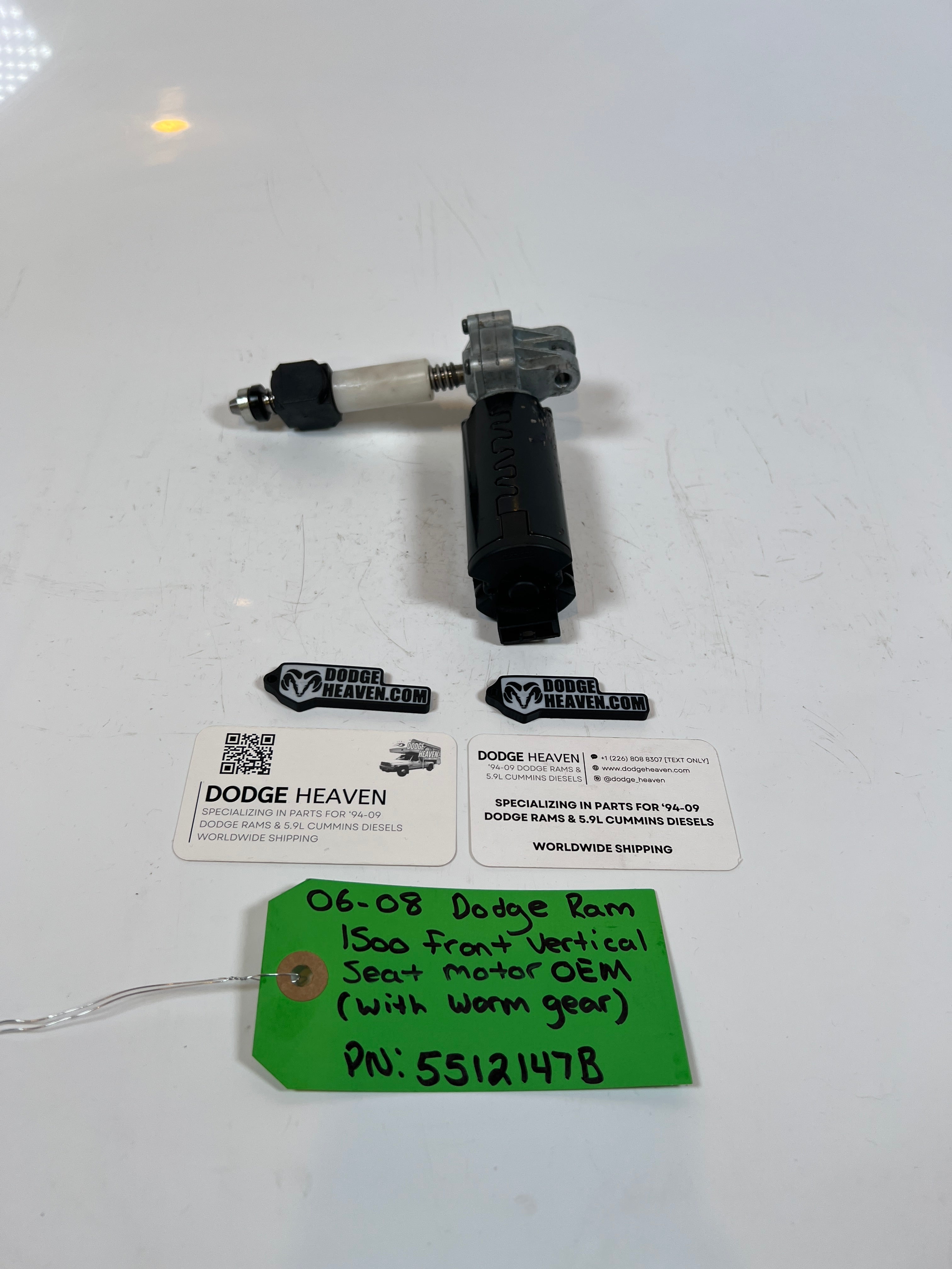 2006-2008 Dodge Ram 1500 Front Vertical Seat Motor