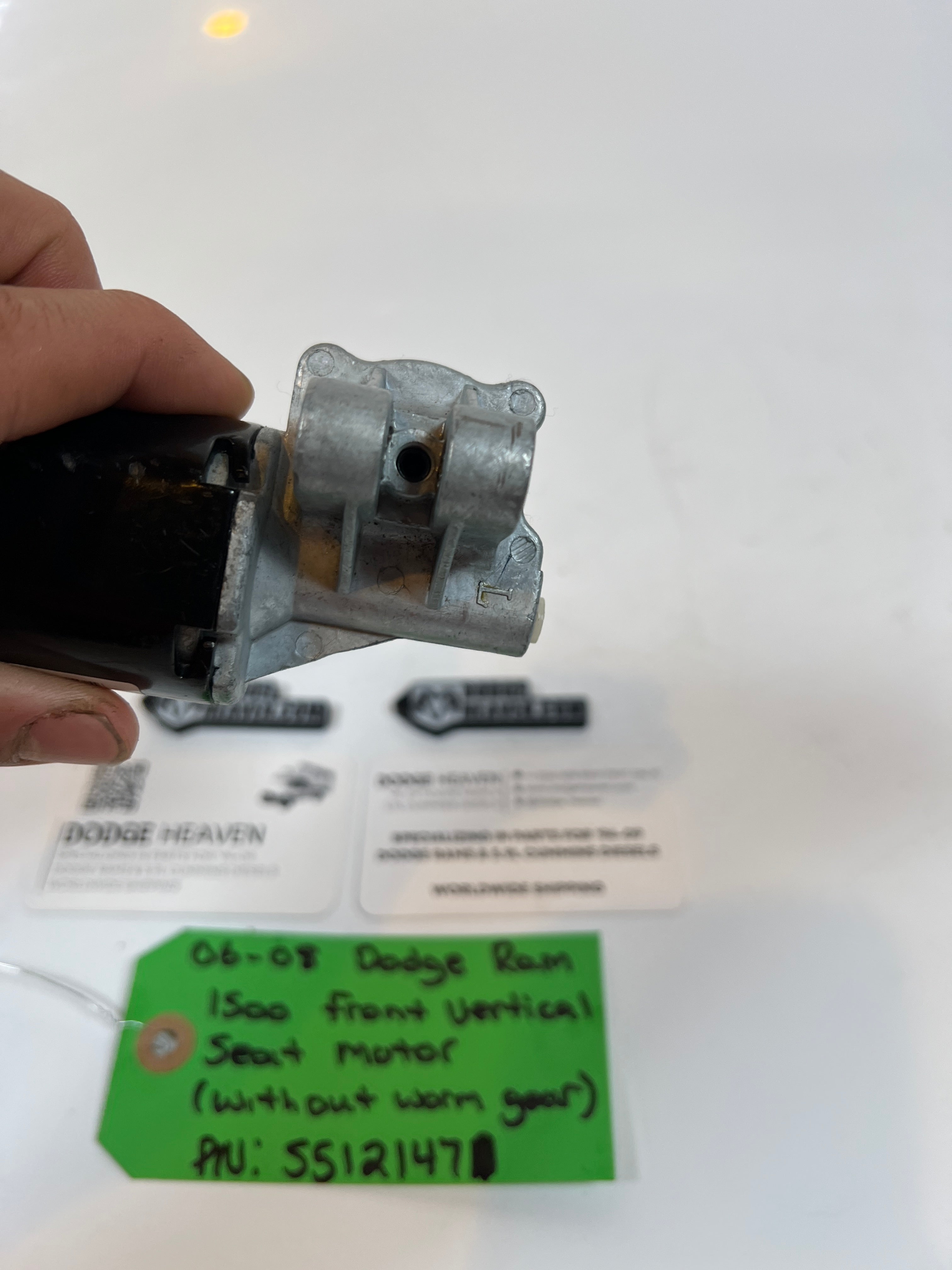 2006-2008 Dodge Ram 1500 Front Vertical Seat Motor W/O Worm Gear