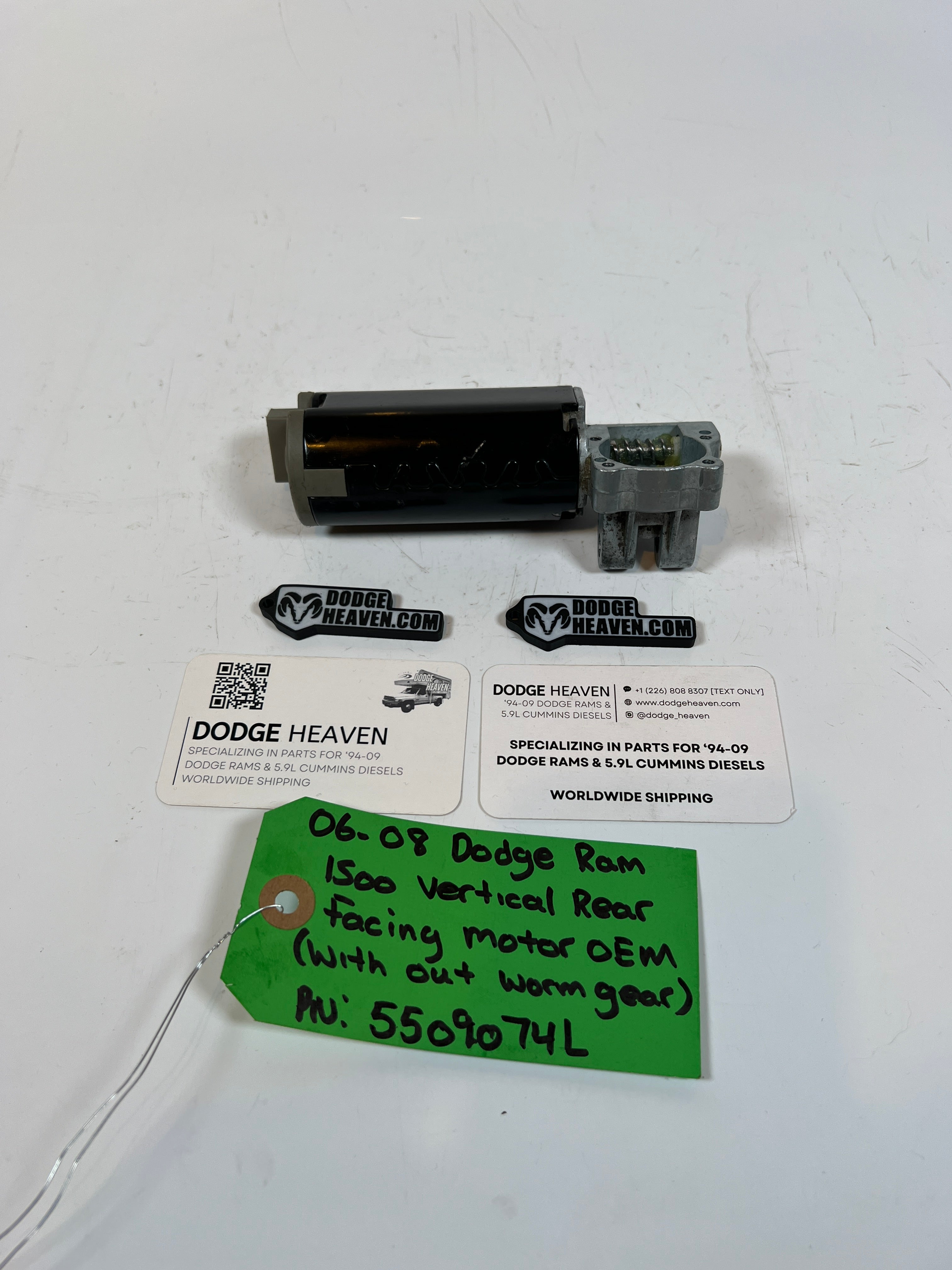 2006-2008 Dodge Ram 1500 Vertical Rear Facing Seat Motor W/O Worm Gear