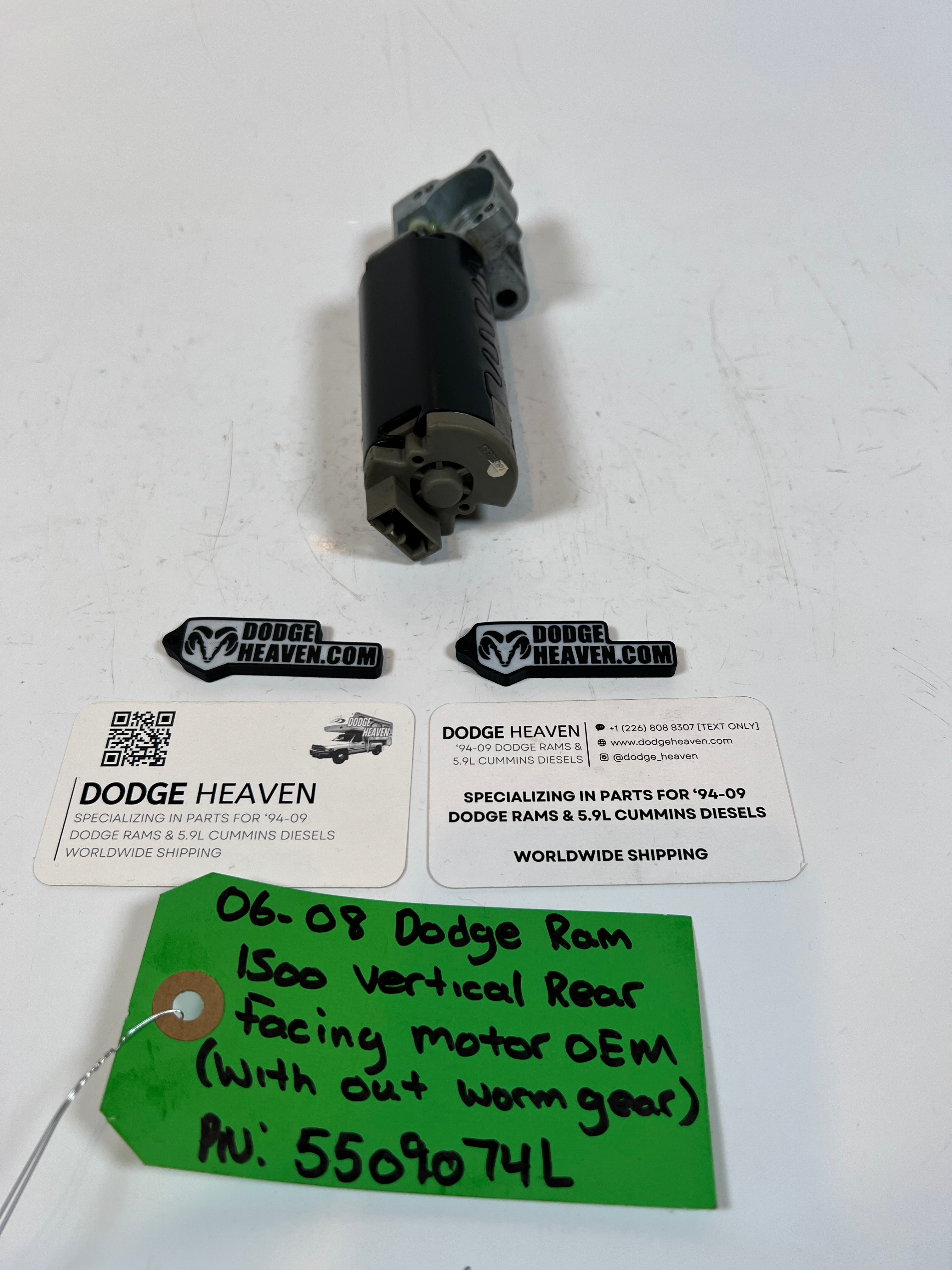 2006-2008 Dodge Ram 1500 Vertical Rear Facing Seat Motor W/O Worm Gear