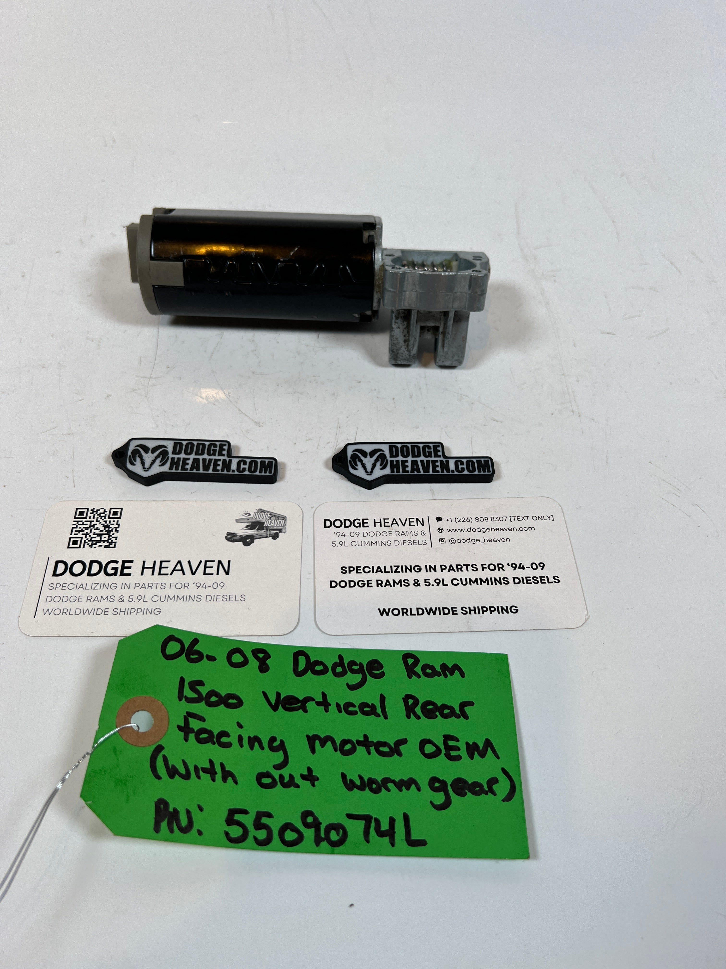 2006-2008 Dodge Ram 1500 Vertical Rear Facing Seat Motor W/O Worm Gear